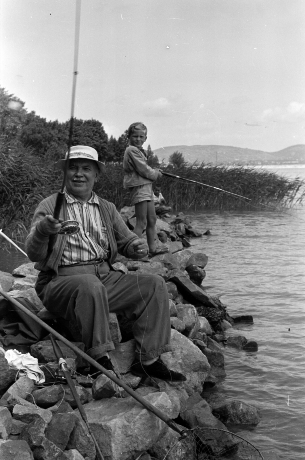 1959, Tölg Anna, fishing, Fortepan #189463