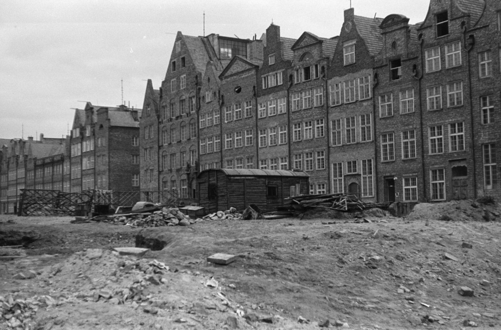 Poland, Gdańsk, ulica Świętego Ducha., 1959, Tölg Anna, vacant land, Fortepan #189699