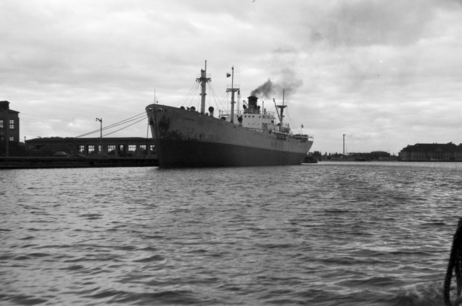Poland, 1959, Tölg Anna, cruise ship, Fortepan #189703