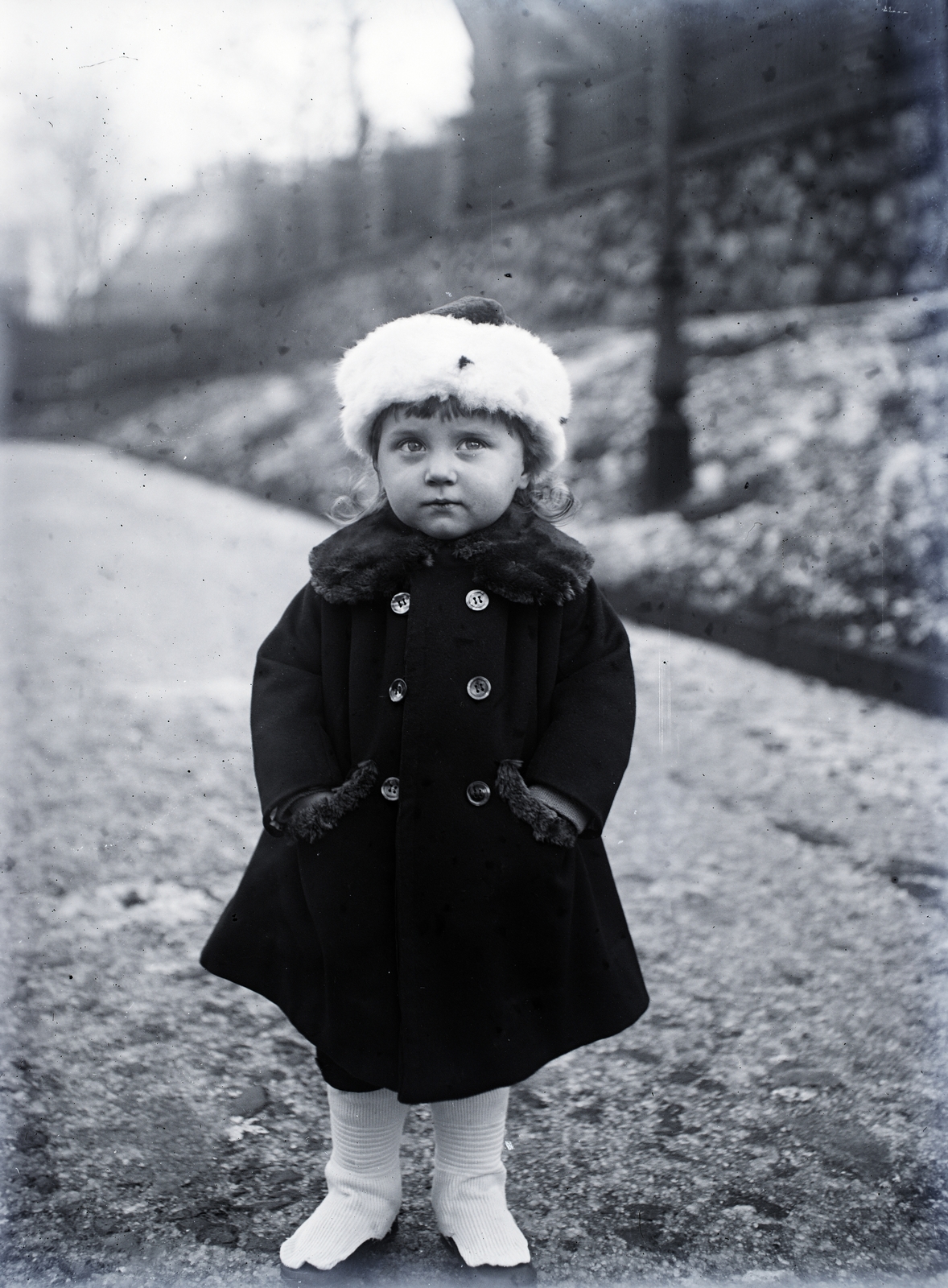 1920, Wittner Lucia, cap, coat, kid, Fortepan #190100