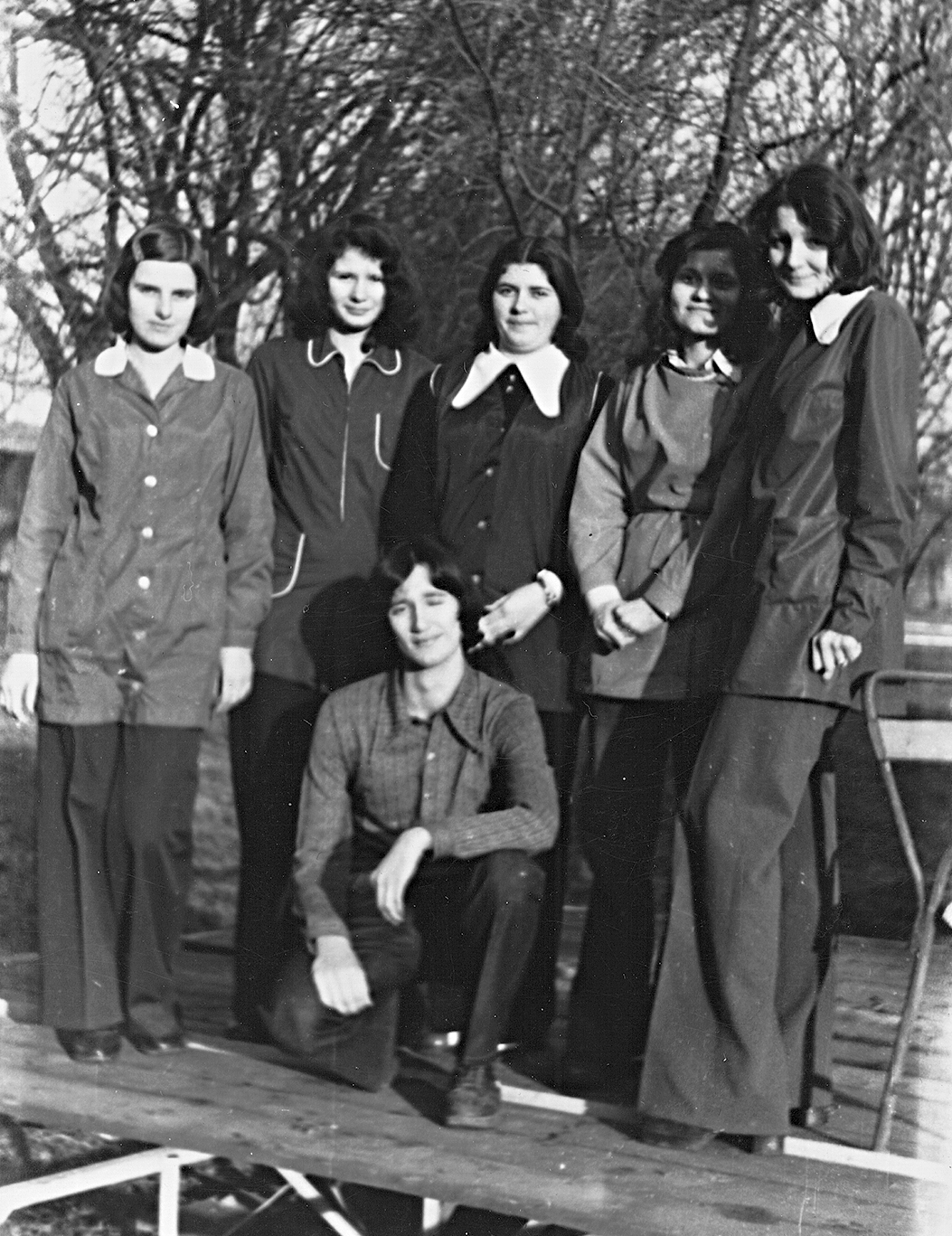 Hungary, 1976, Erky-Nagy Tibor, tableau, school uniform, Fortepan #19011