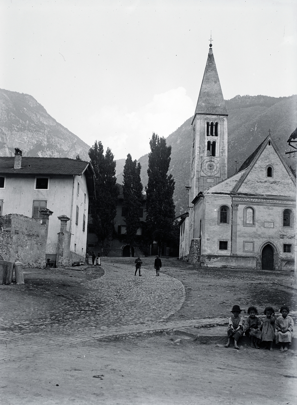 Italy, Szent Leonhard-templom (San Leonardo di Bronzolo)., 1916, Wittner Lucia, Fortepan #190113