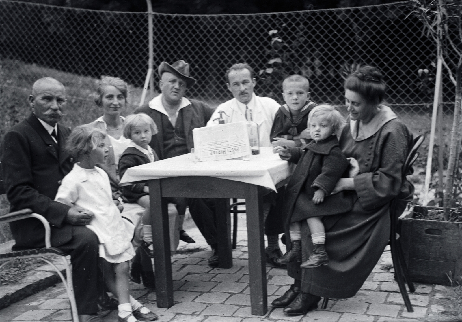1921, Zagyva Tiborné, family, Fortepan #190235