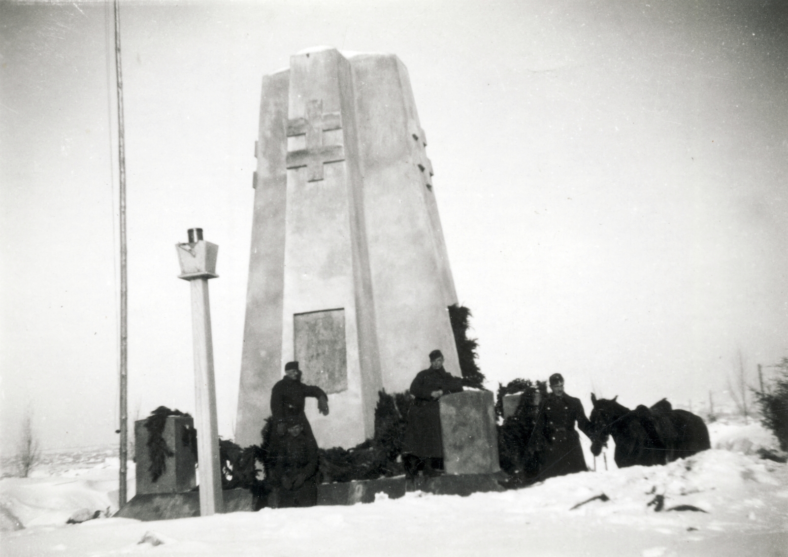 Ukraine, Lipovets, a II. világháborúban itt elesett szlovák katonák emlékműve., 1942, Zagyva Tiborné, Fortepan #190362