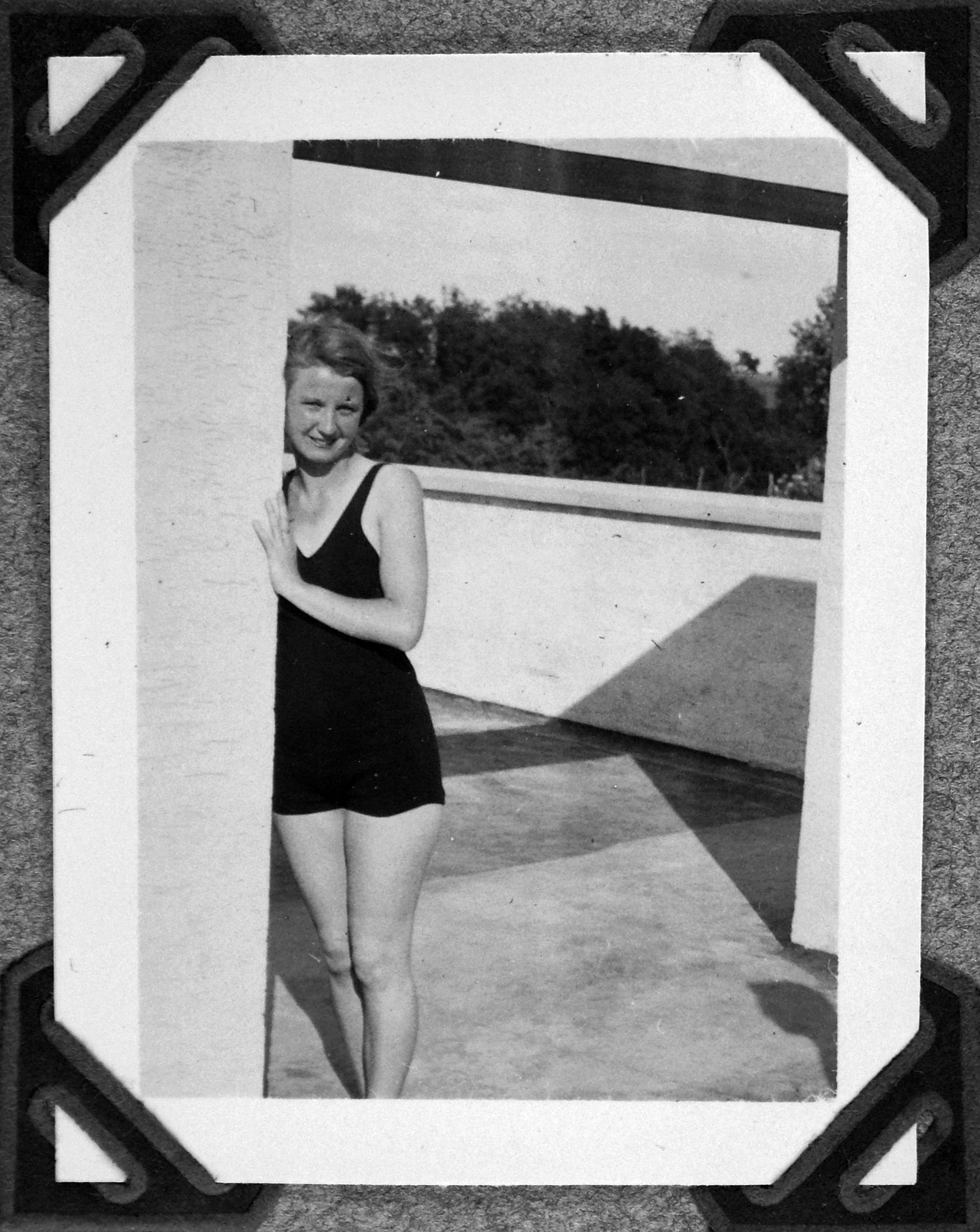 1938, Jankovszky György, portrait, bathing suit, Fortepan #19040