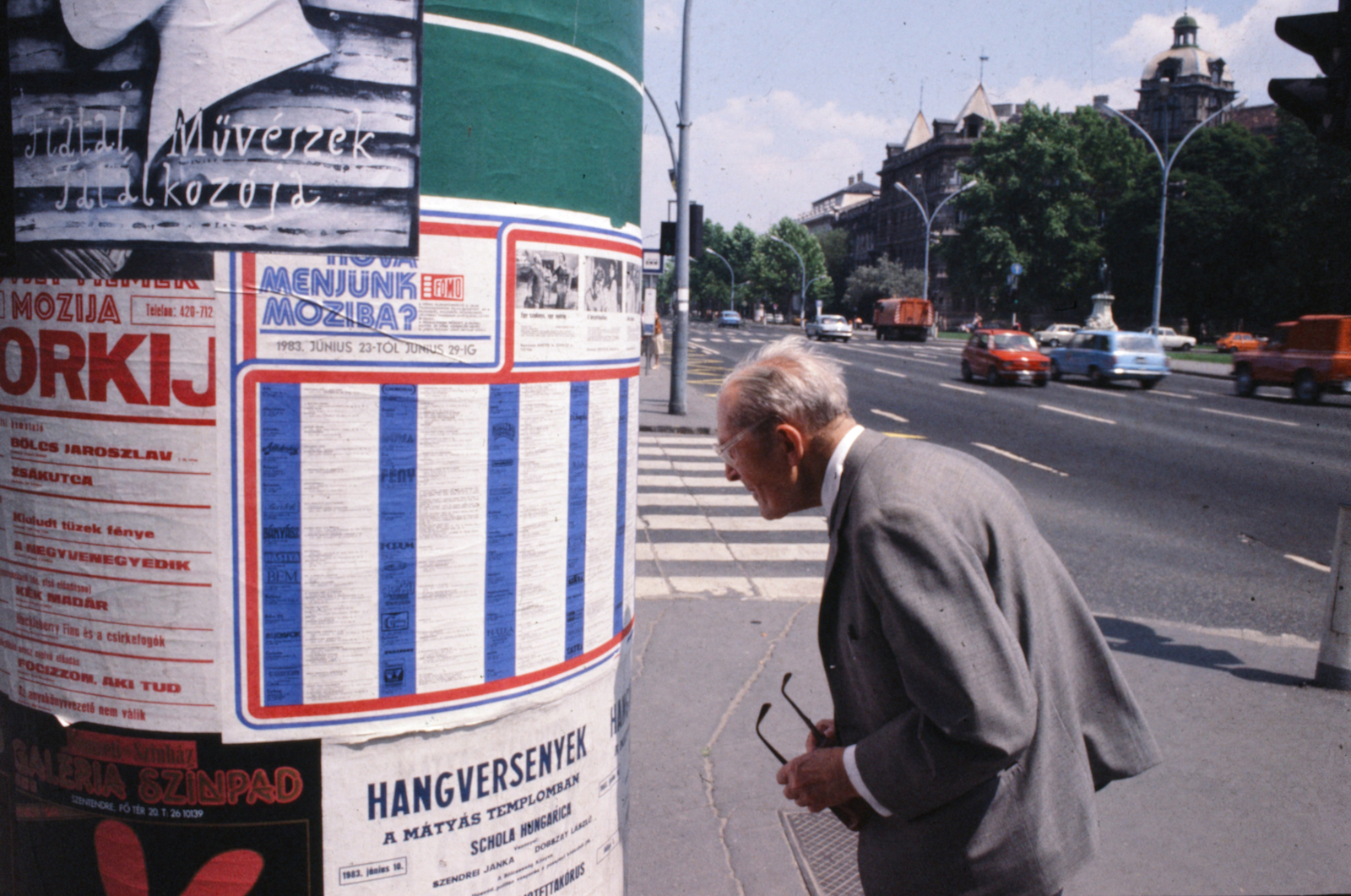 Hungary, Budapest VI., Kodály körönd., 1983, Szalay Zoltán, colorful, Budapest, Fortepan #190940