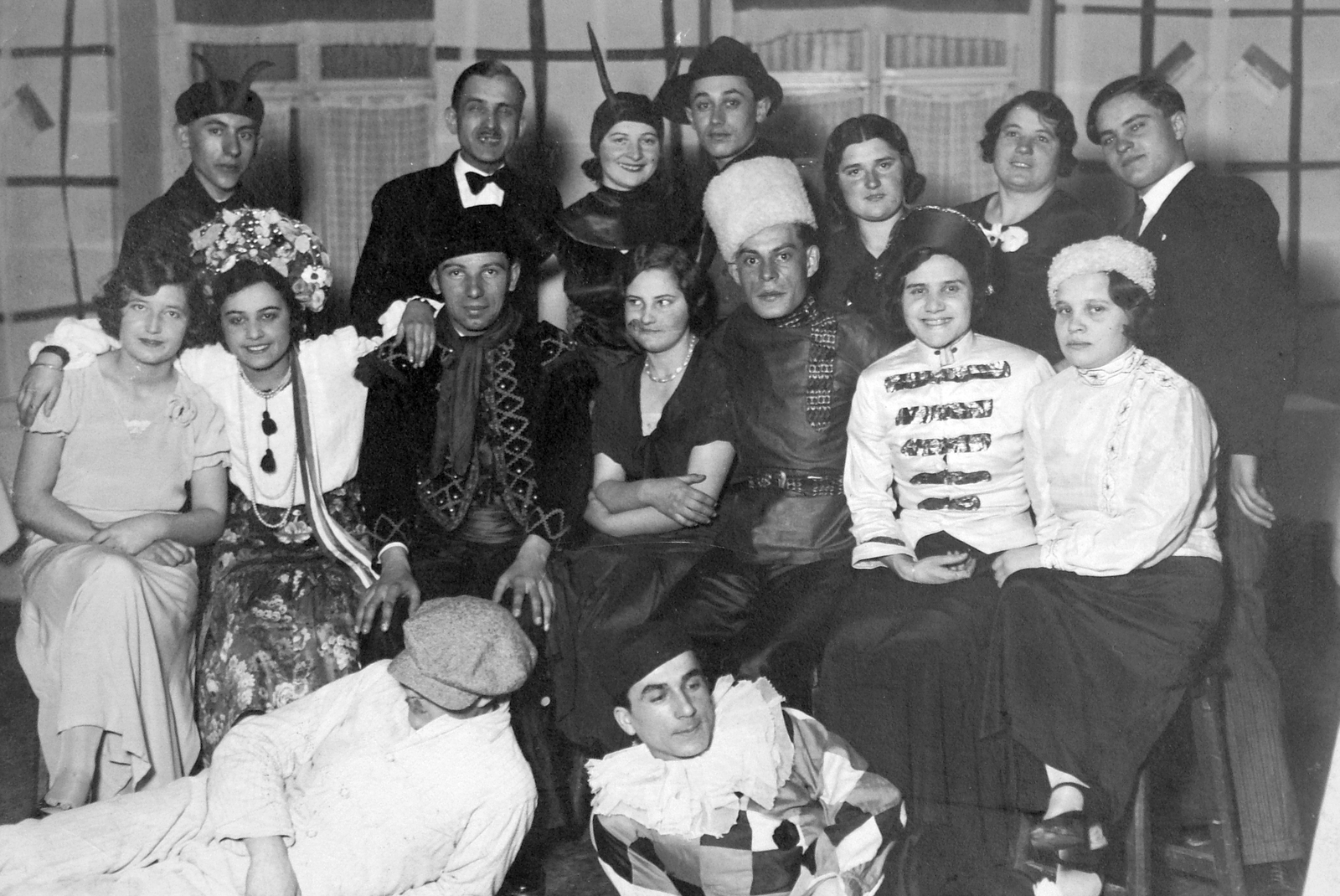 1935, Jankovszky György, tableau, costume, Fortepan #19100