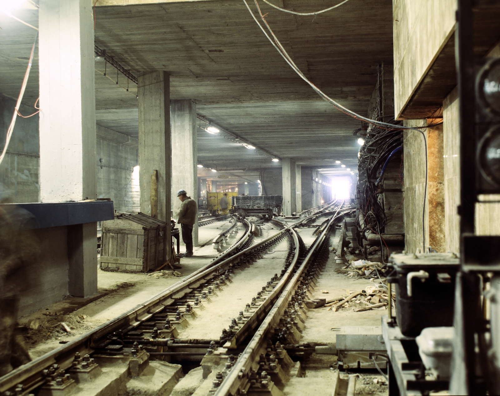 Hungary, Budapest XIX., metróalagút a Határ úti állomás közelében., 1980, Szalay Zoltán, colorful, Budapest, Fortepan #191067