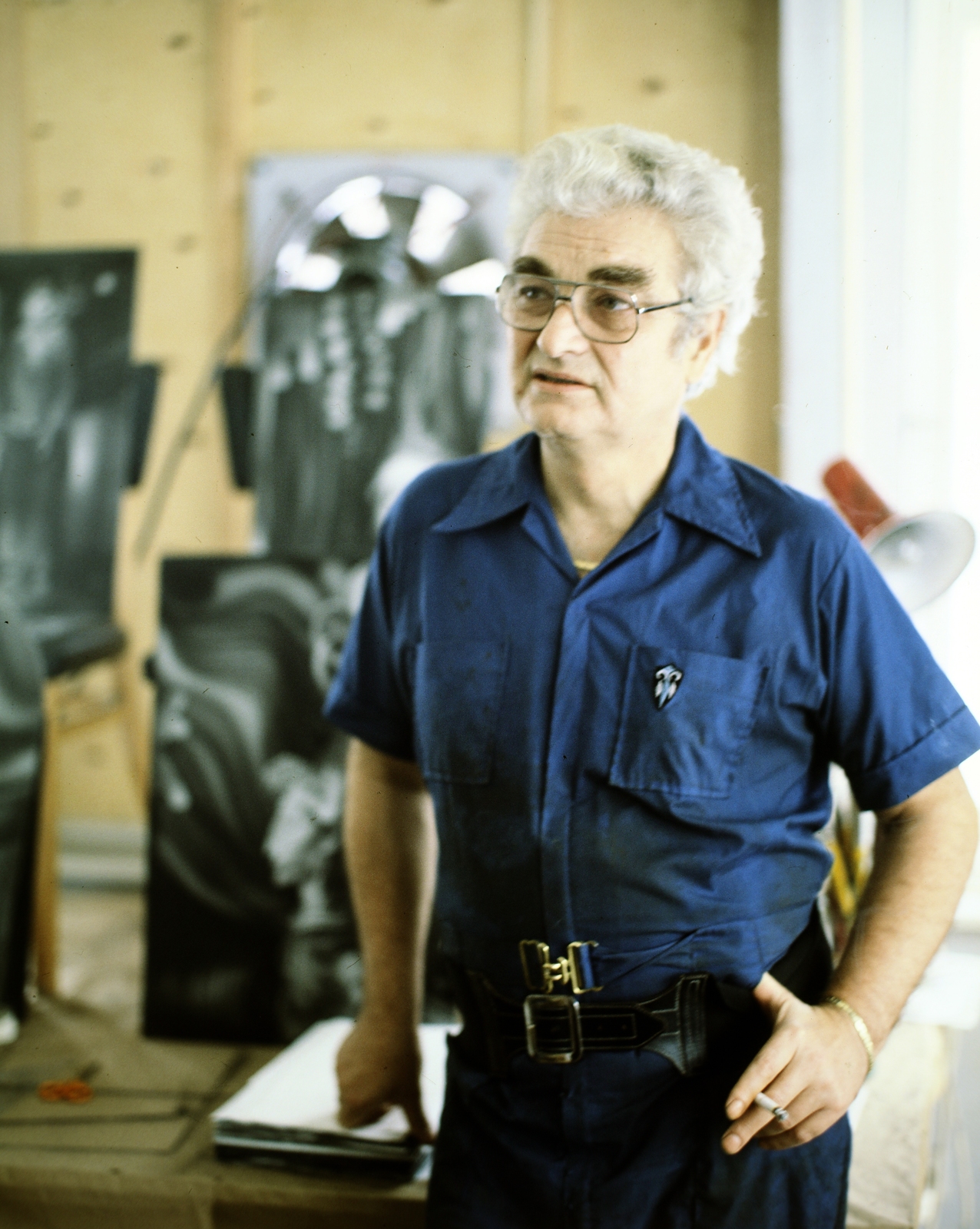 Hungary, Szász Endre festőművész, 1980, Szalay Zoltán, colorful, Fortepan #191167