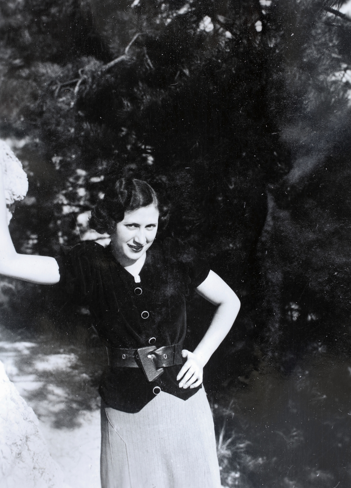 1936, Kieselbach Gyula, belt, lady, Fortepan #191300