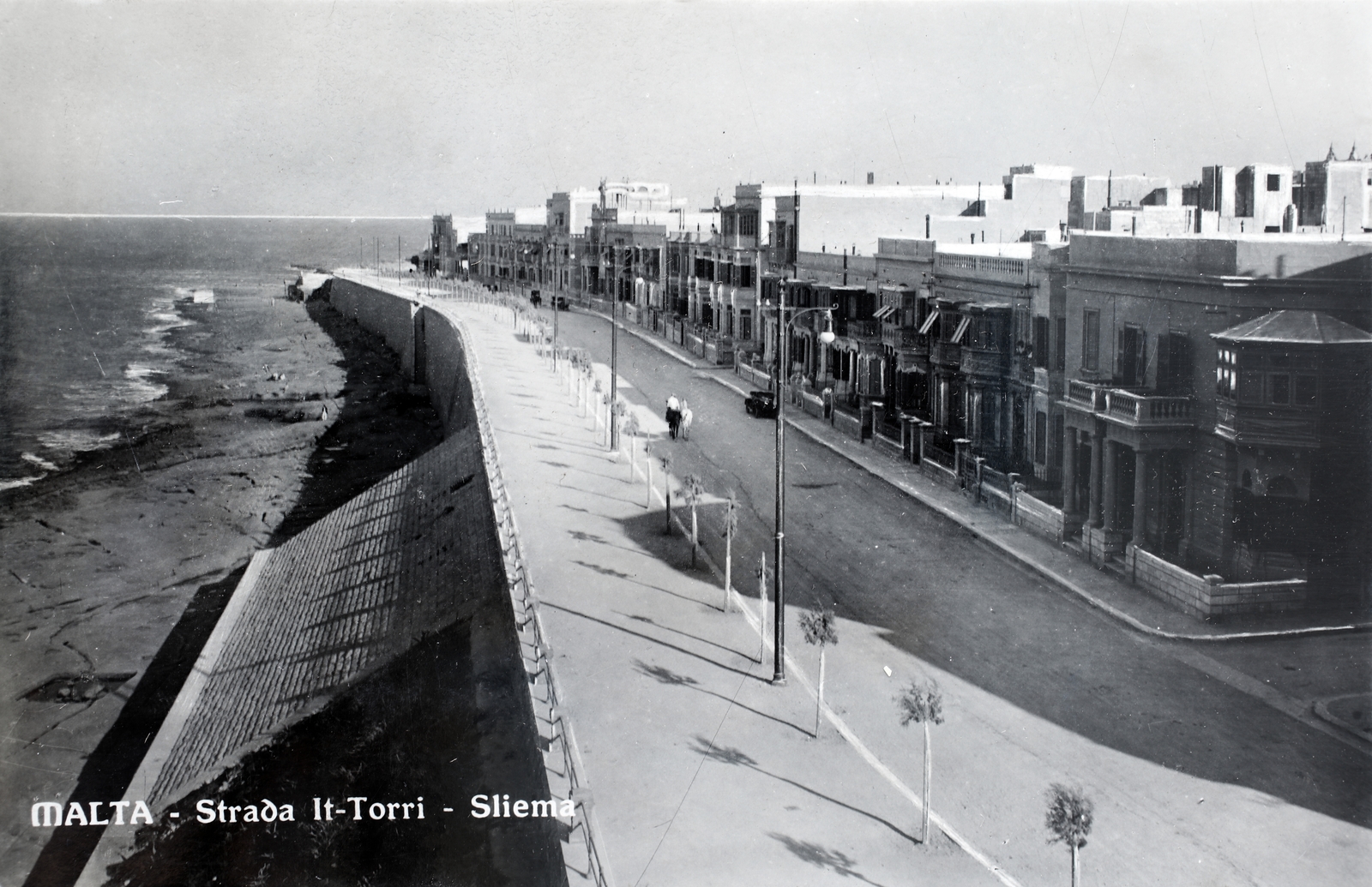 Málta, Sliema, Triq It - Torri., 1928, Kieselbach Gyula, Fortepan #191382