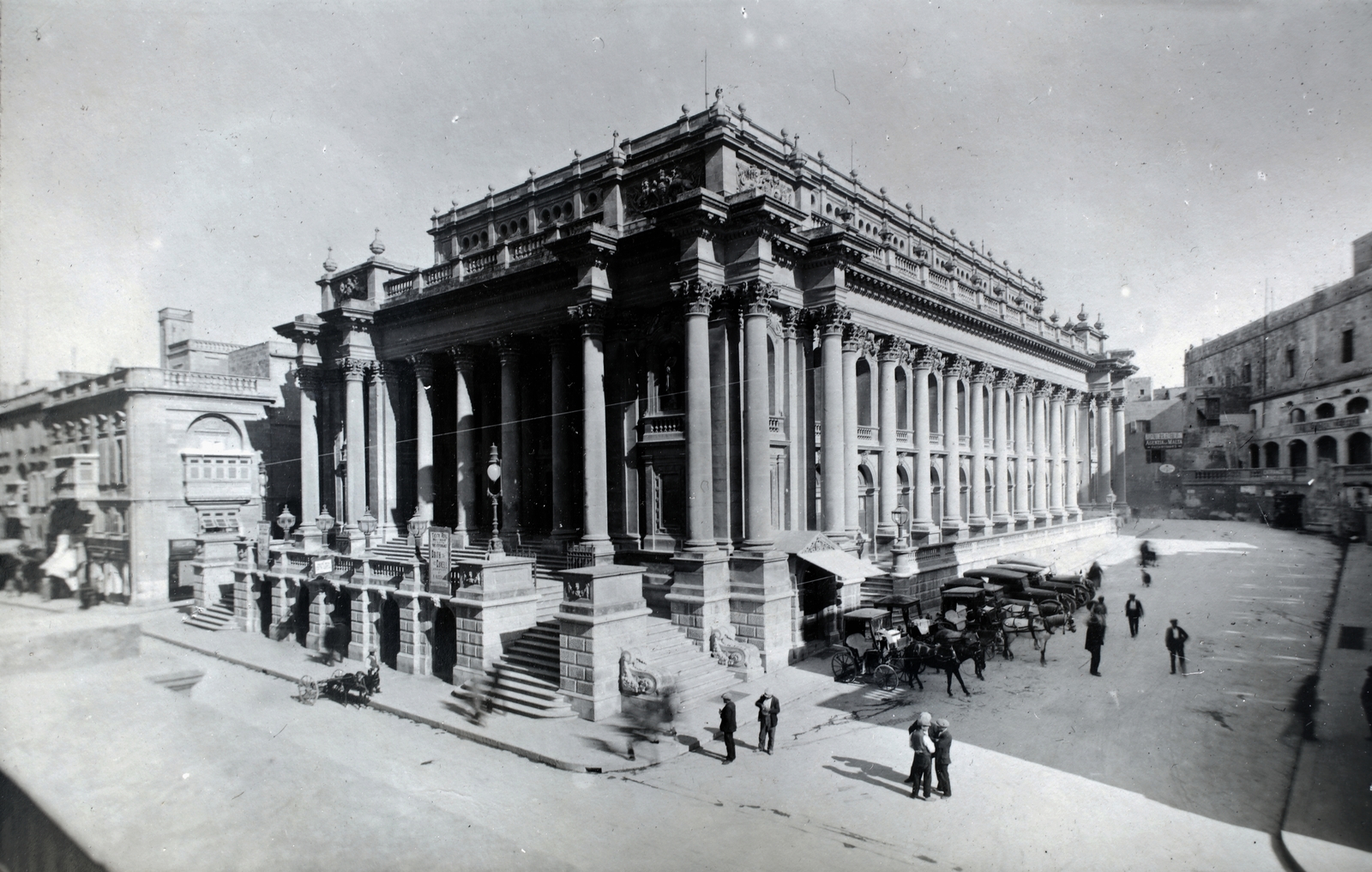 Malta, Valletta, Triq ir-Repubblika, az Operaház., 1928, Kieselbach Gyula, Fortepan #191384