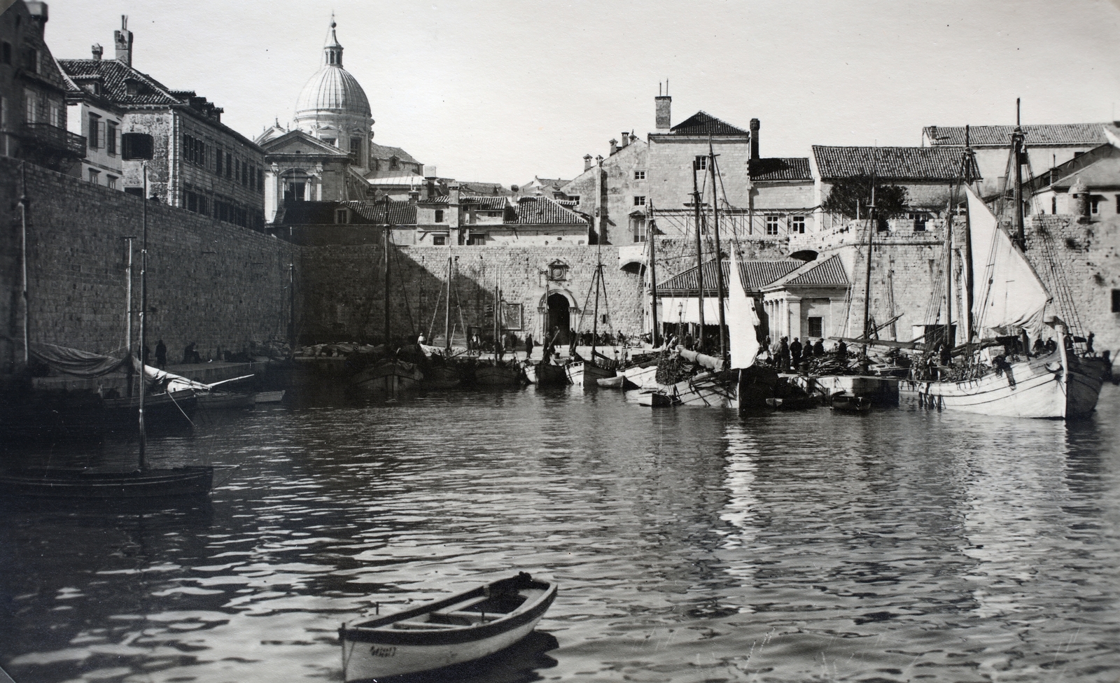 Croatia,Adriatic Sea, Dubrovnik, kikötő., 1938, Kieselbach Gyula, Fortepan #191402