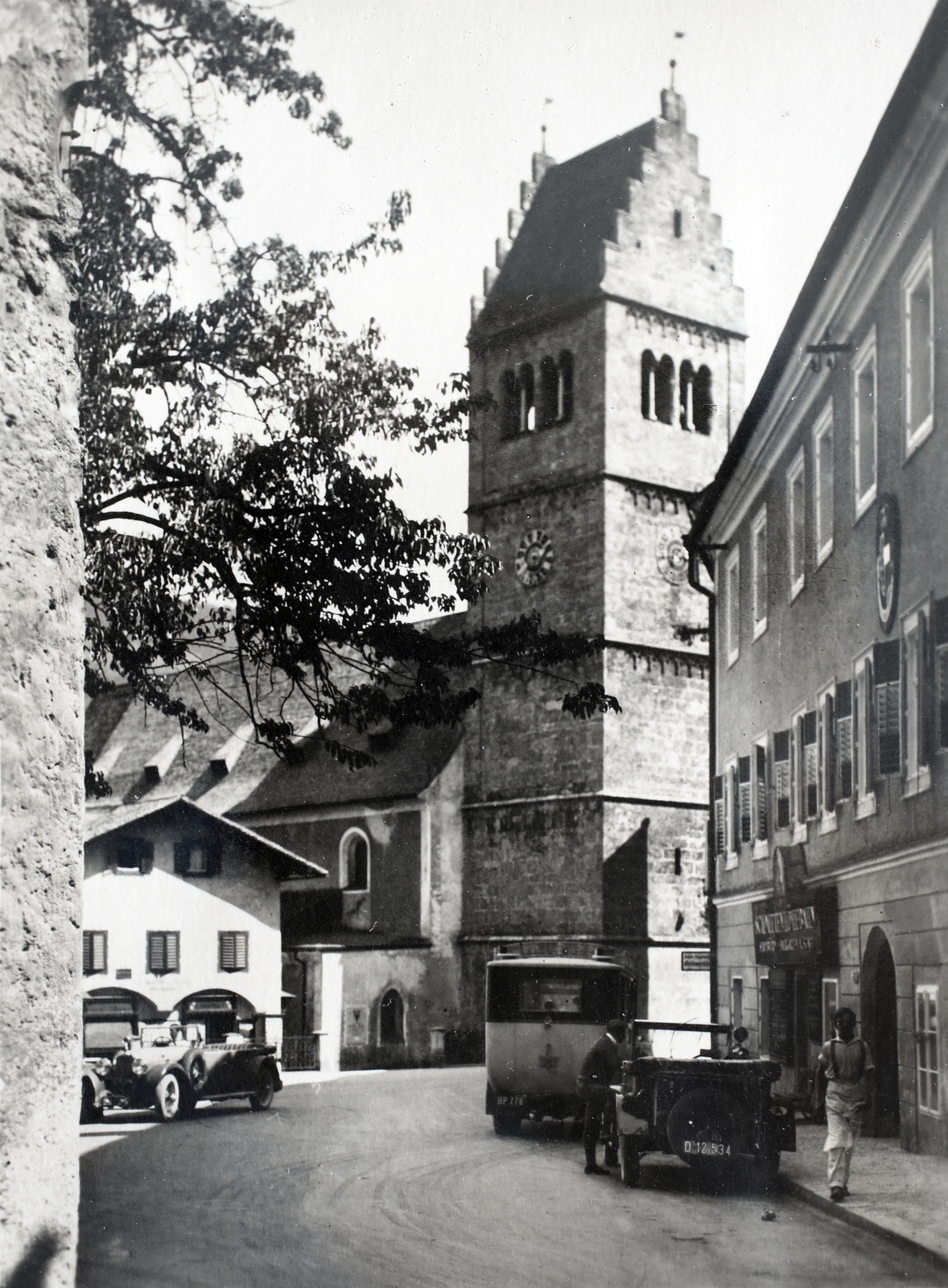 Ausztria, Zell am See, Szent Hippolit-templom (Stadtpfarrkirche St. Hippolyt)., 1937, Kieselbach Gyula, Fortepan #191441