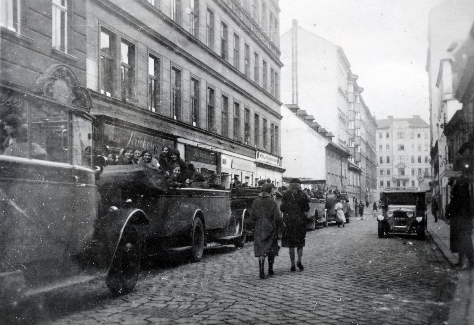 Austria, Vienna, Marktgasse a Newaldgasse felé nézve., 1932, Kieselbach Gyula, Fortepan #191488