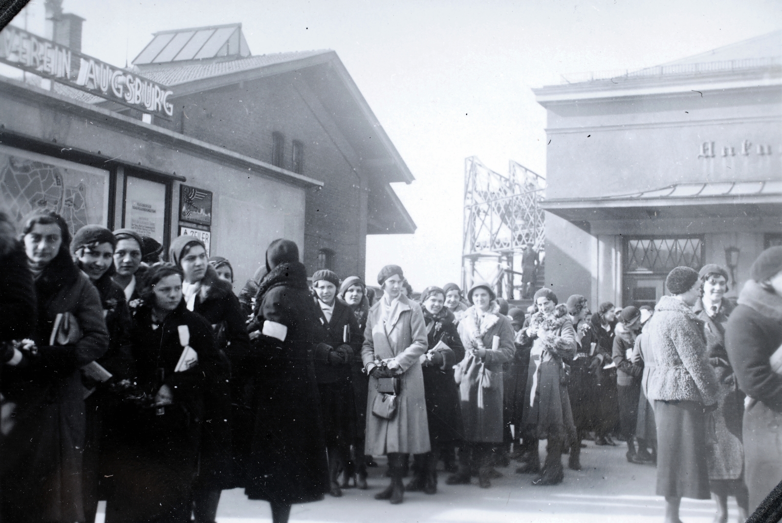 Germany, Augsburg, vasútállomás., 1932, Kieselbach Gyula, Fortepan #191489