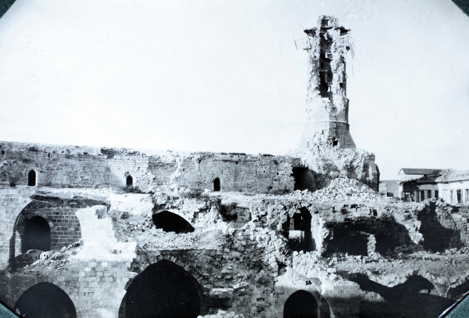 Gaza, a Nagy Mecset romjai az Omar Mukhtar utca keleti végén., 1917, Kieselbach Gyula, Fortepan #191534