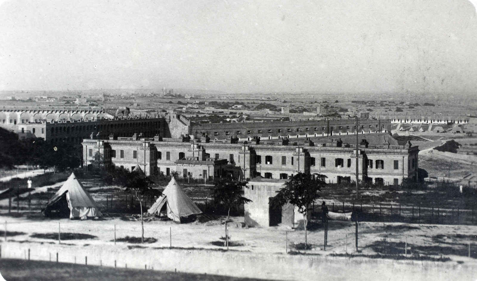 Málta, Bormla, Verdala erőd (Fort Verdala), ekkor hadifogolytábor., 1919, Kieselbach Gyula, Fortepan #191543