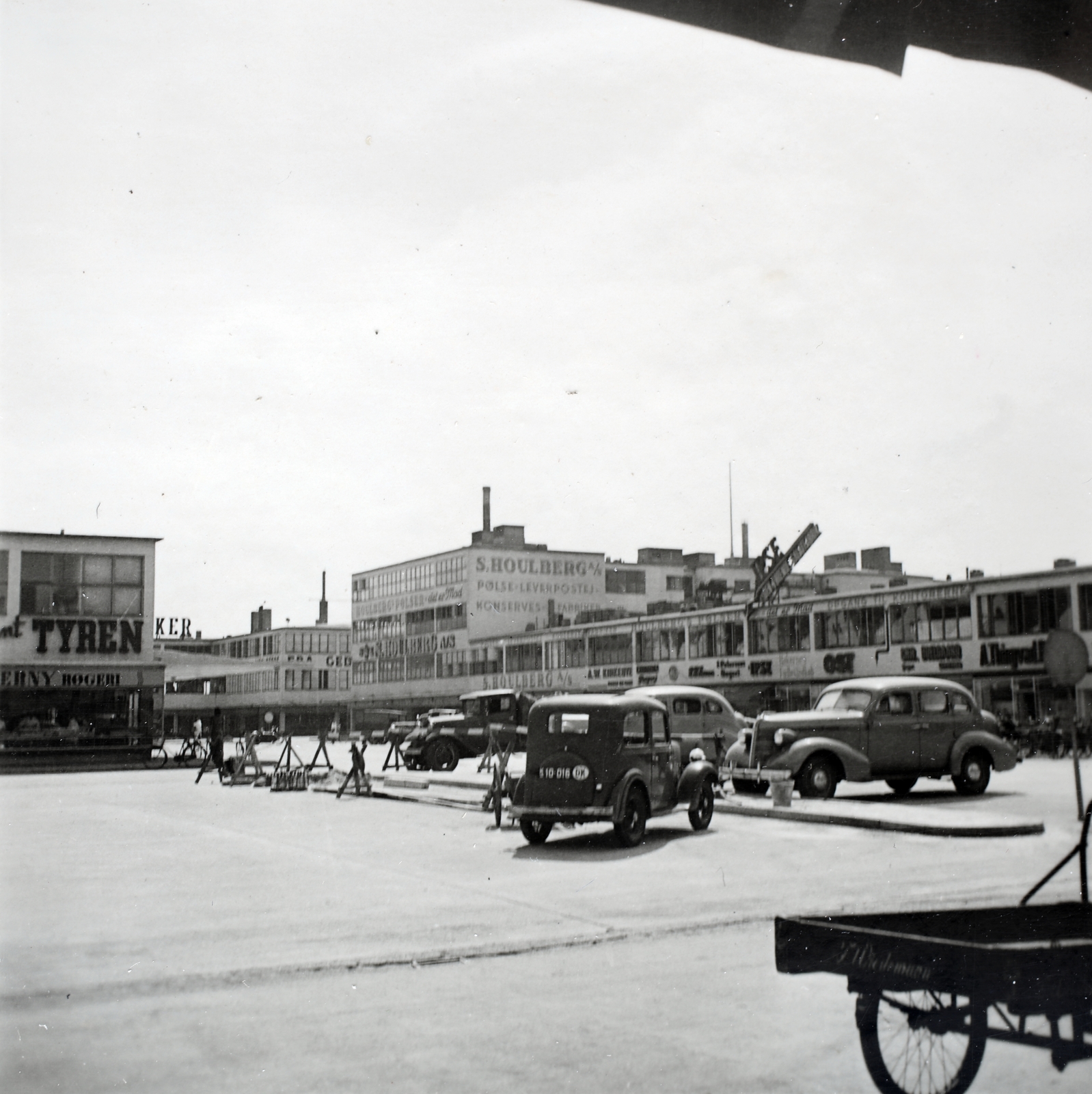 Denmark, Copenhagen, Flæsketorvet, balra a húspiac épületének részlete lászik., 1939, Kieselbach Gyula, tricycle, Fortepan #191578