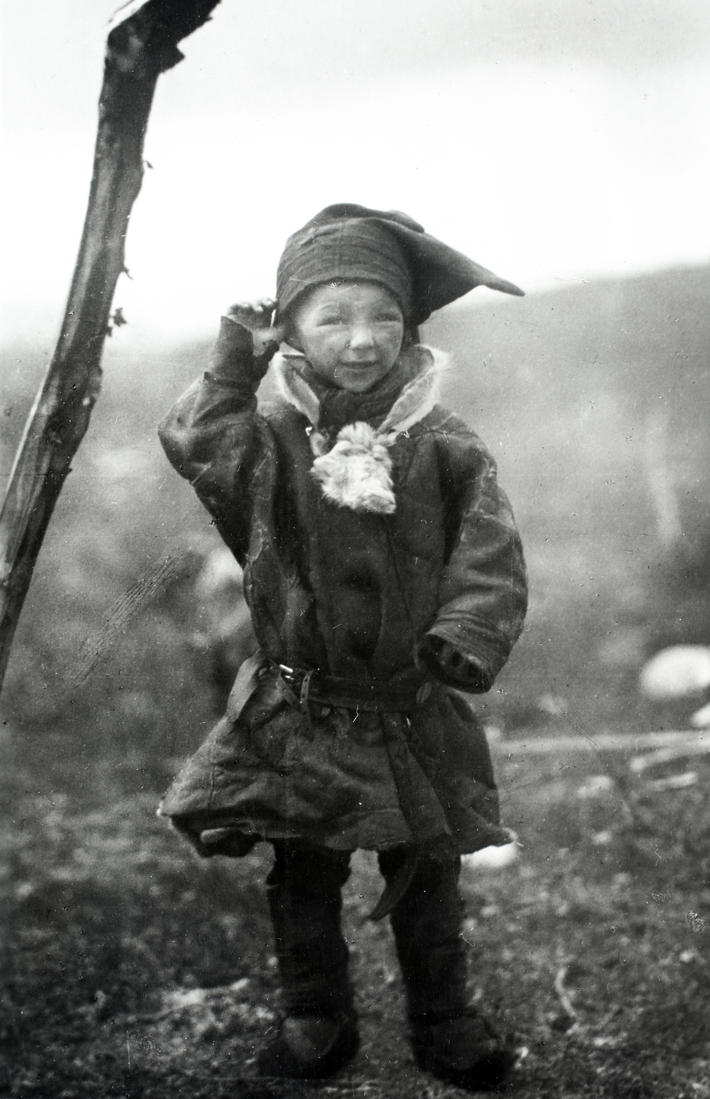 1935, Kieselbach Gyula, folk costume, kid, Fortepan #191695