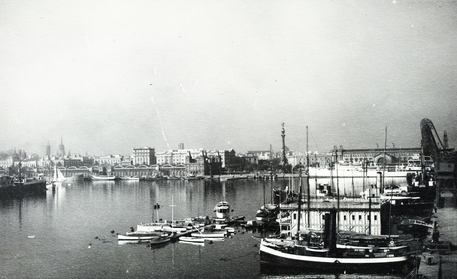 Spain, Barcelona, kikötő., 1933, Kieselbach Gyula, Fortepan #191715