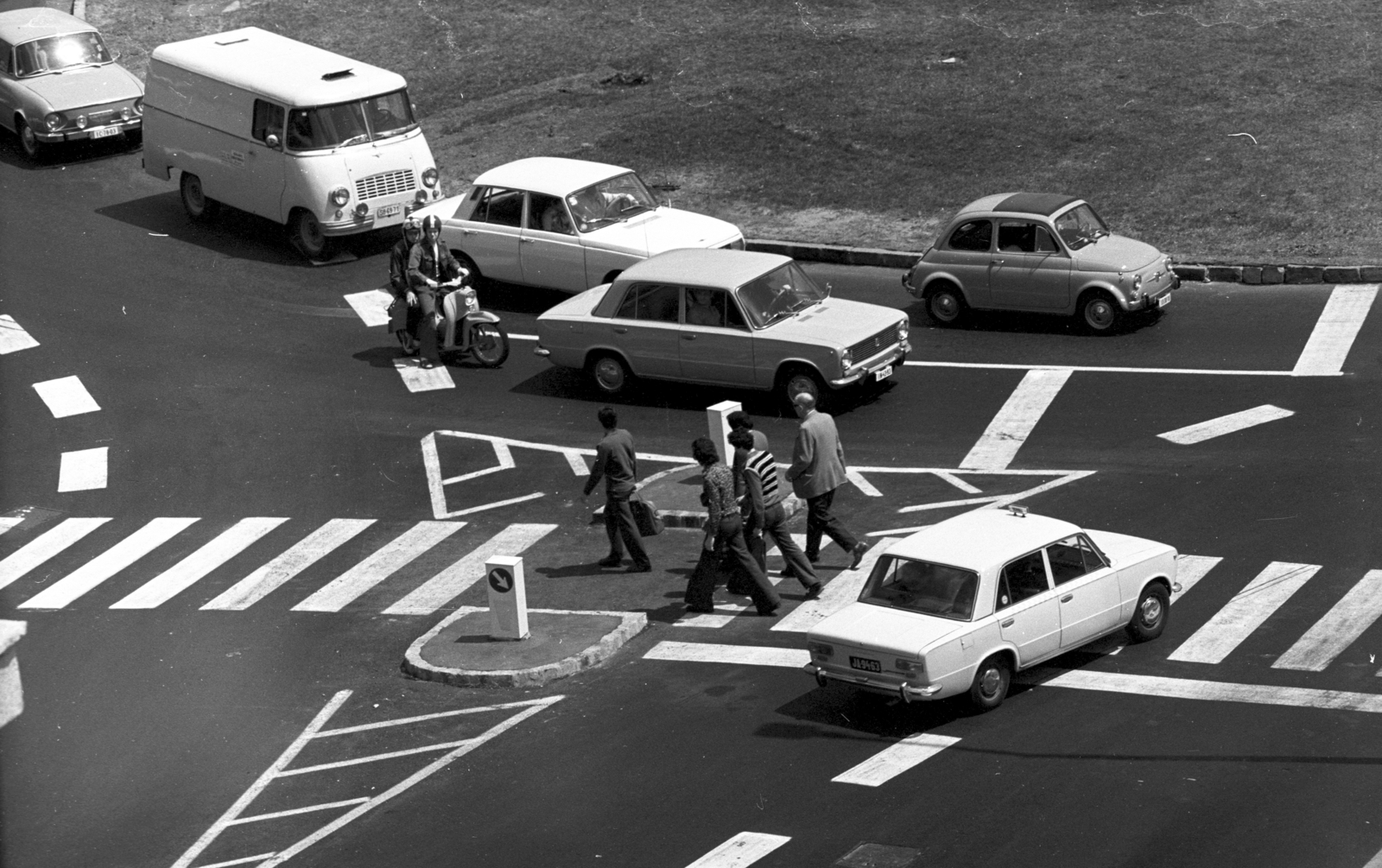 Hungary, Budapest I., a Clark Ádám tér az Alagút előtt., 1978, Kriss Géza, Budapest, Fortepan #192176