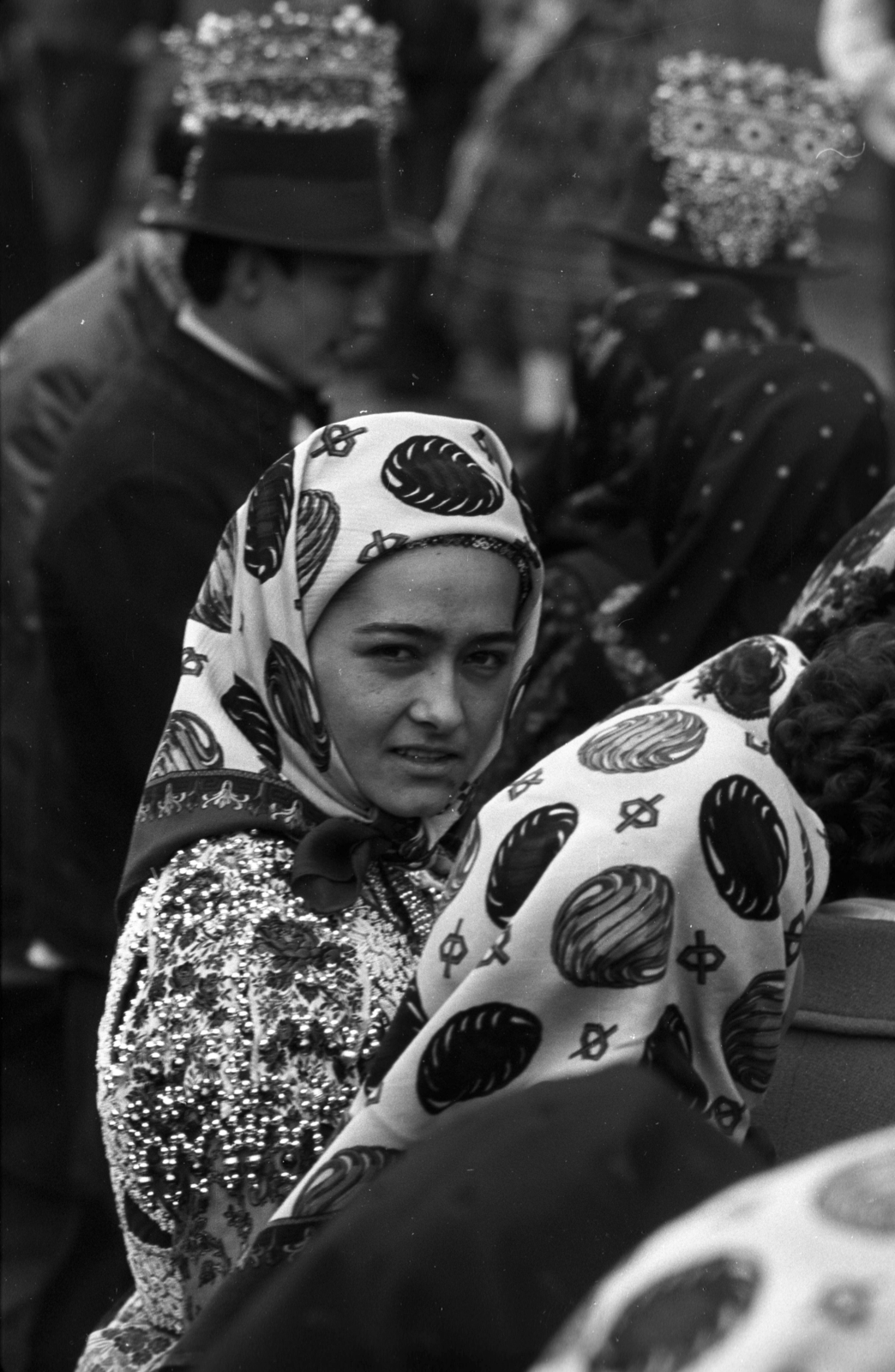 Romania,Transylvania, Viştea, a felvétel a református templom kapujánál készült., 1979, Kriss Géza, Fortepan #192265
