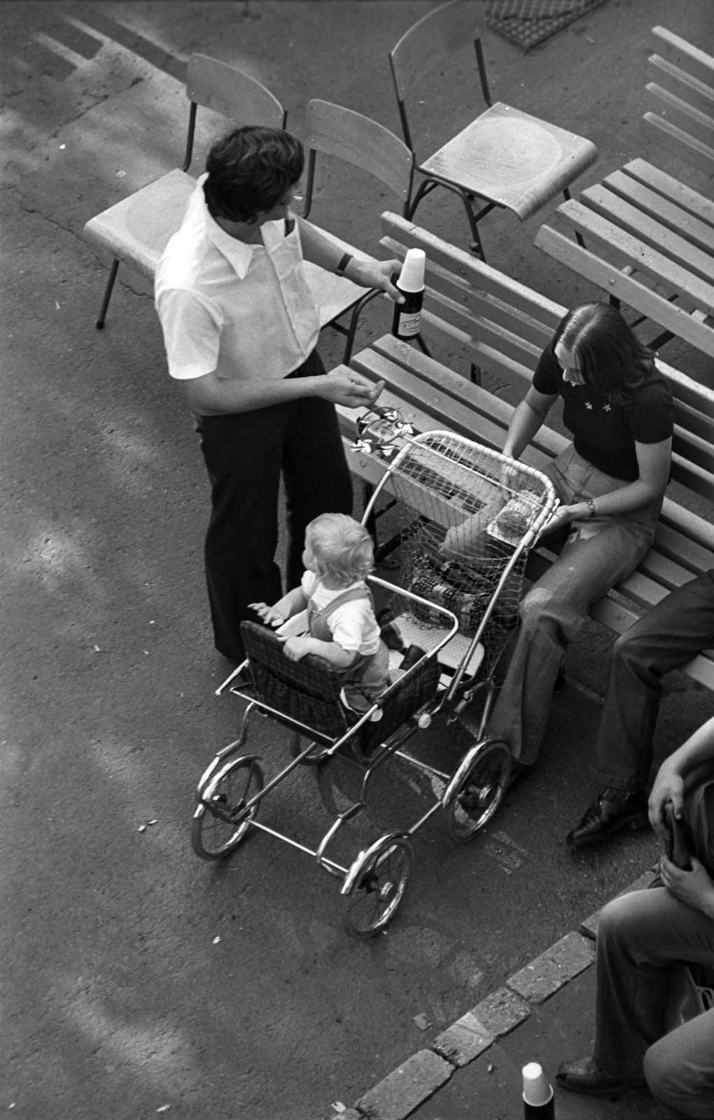 1979, Kriss Géza, baby carriage, Fortepan #192342