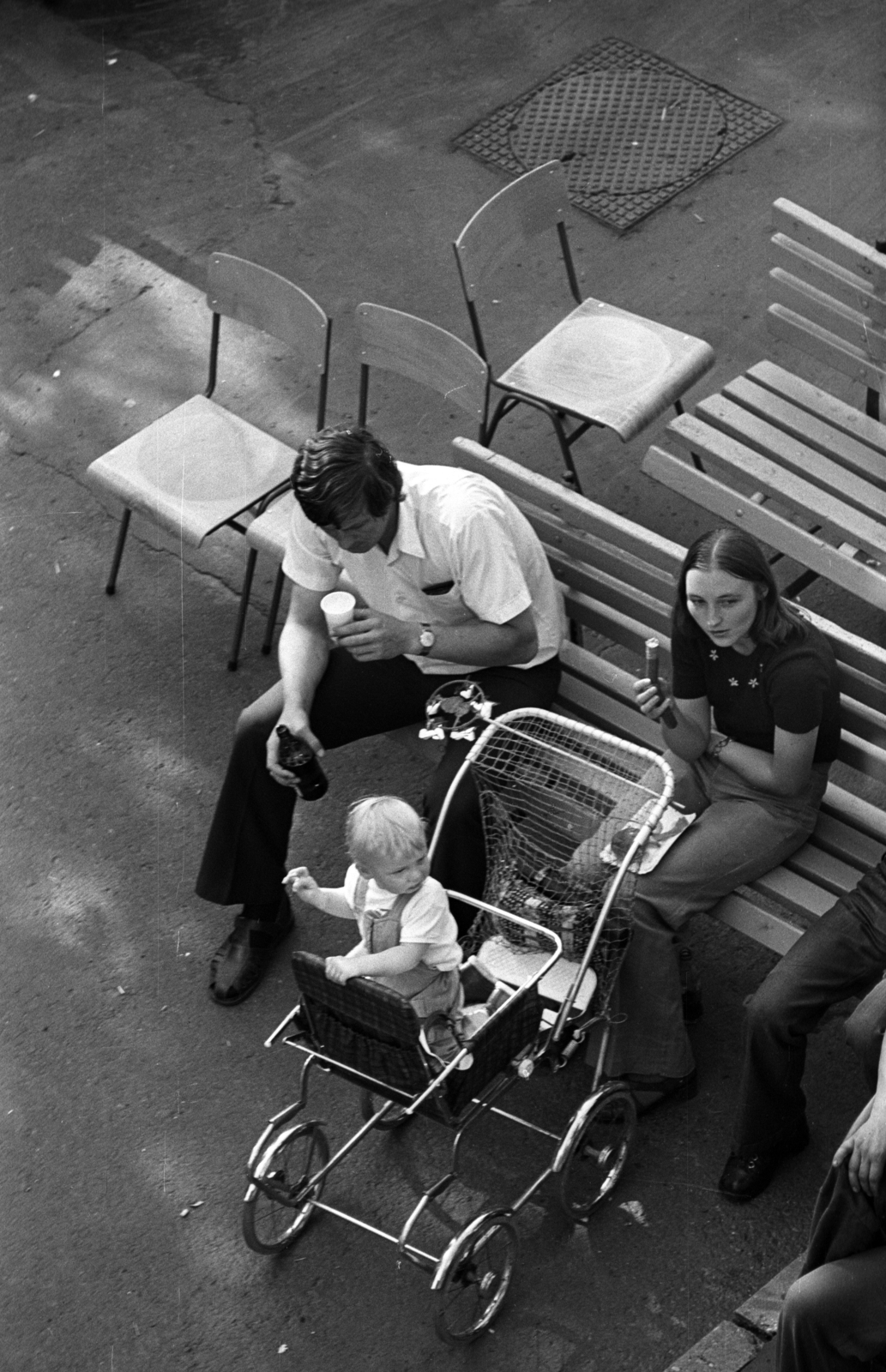 1979, Kriss Géza, baby carriage, Fortepan #192343