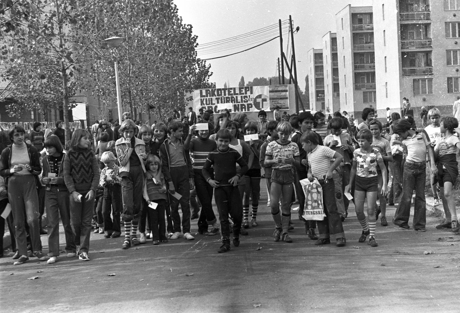 Hungary, Budapest IV., az Izzó utca a Baross utca felé nézve., 1979, Kriss Géza, Budapest, Fortepan #192391