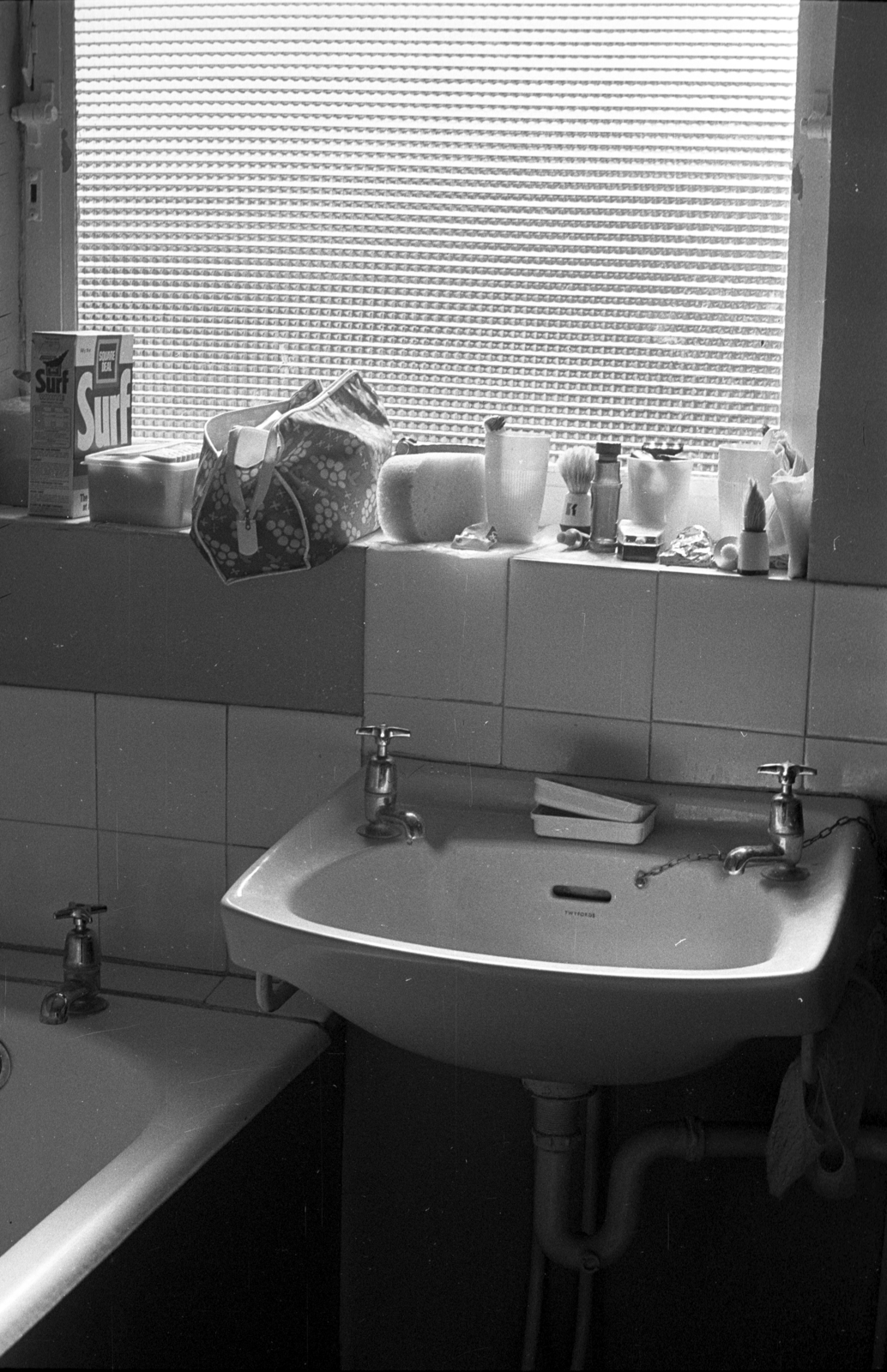 1979, Kriss Géza, bathroom, finery, Fortepan #192393