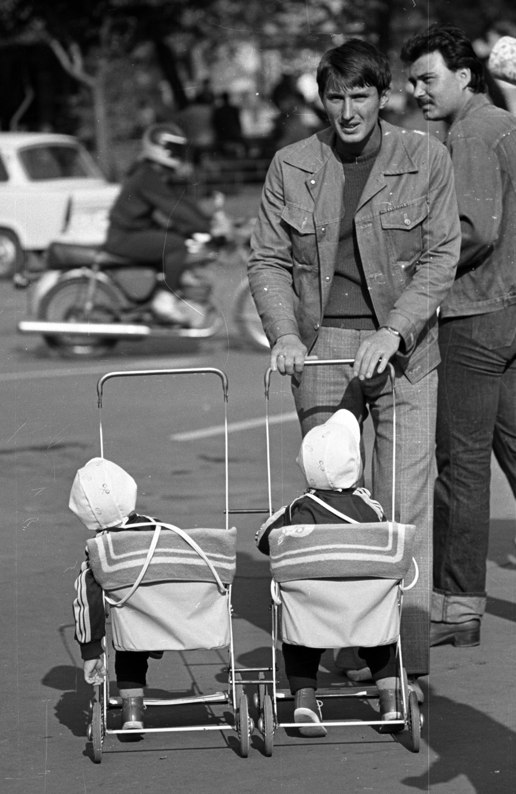 1979, Kriss Géza, baby carriage, Fortepan #192419
