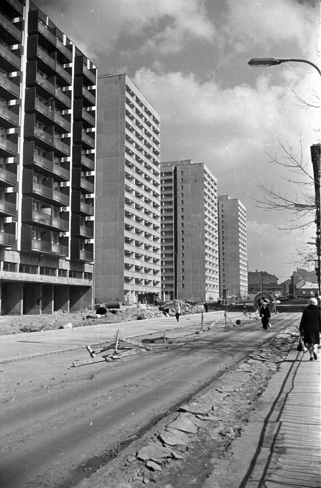 Magyarország, Budapest VIII., Práter utca a Szigony utcától az Illés utca felé nézve., 1976, Kriss Géza, Budapest, Fortepan #192442