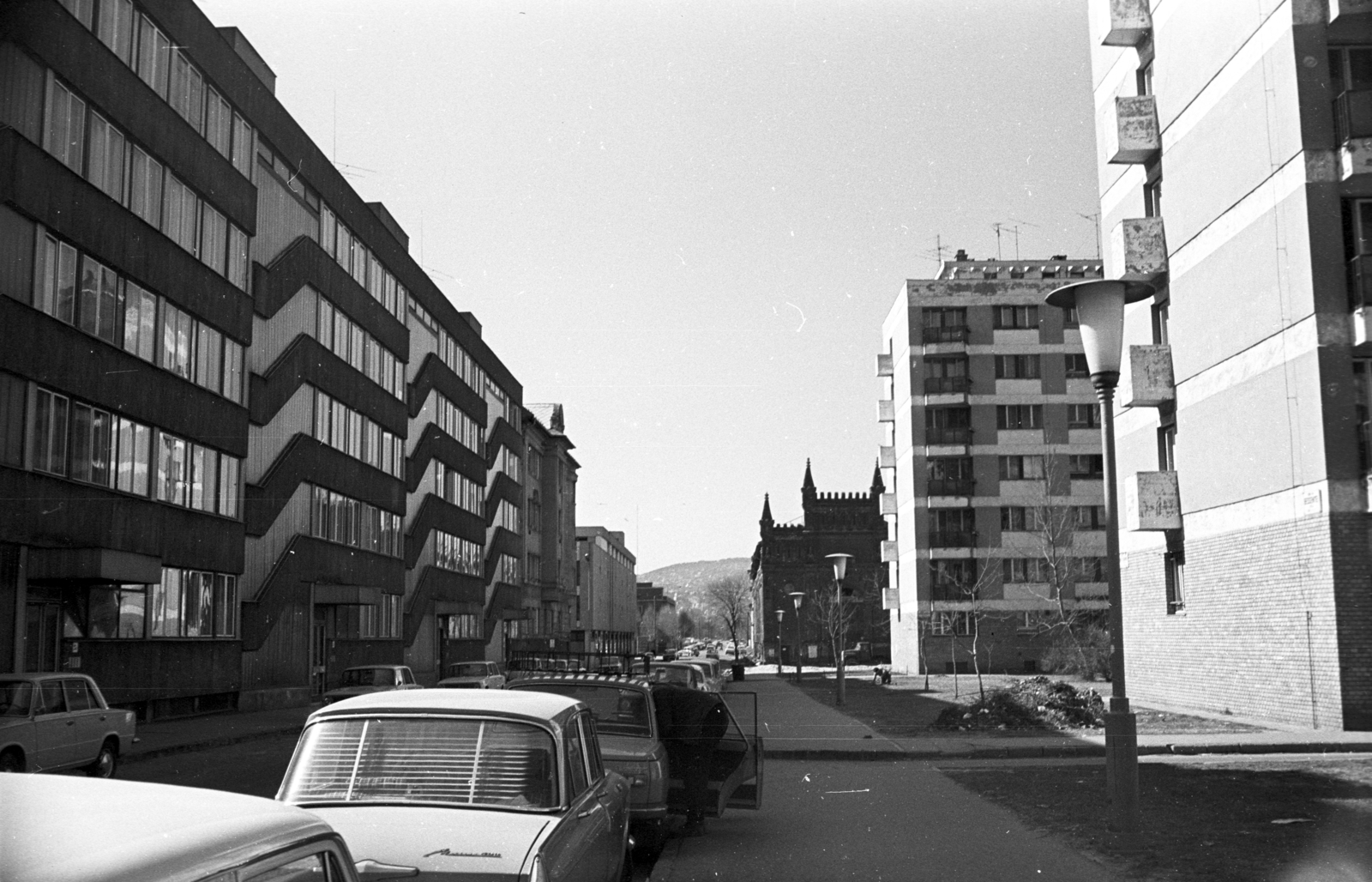 Hungary, Budapest XIII., a Bessenyei utca a Váci út felől nézve., 1979, Kriss Géza, Budapest, Fortepan #192451