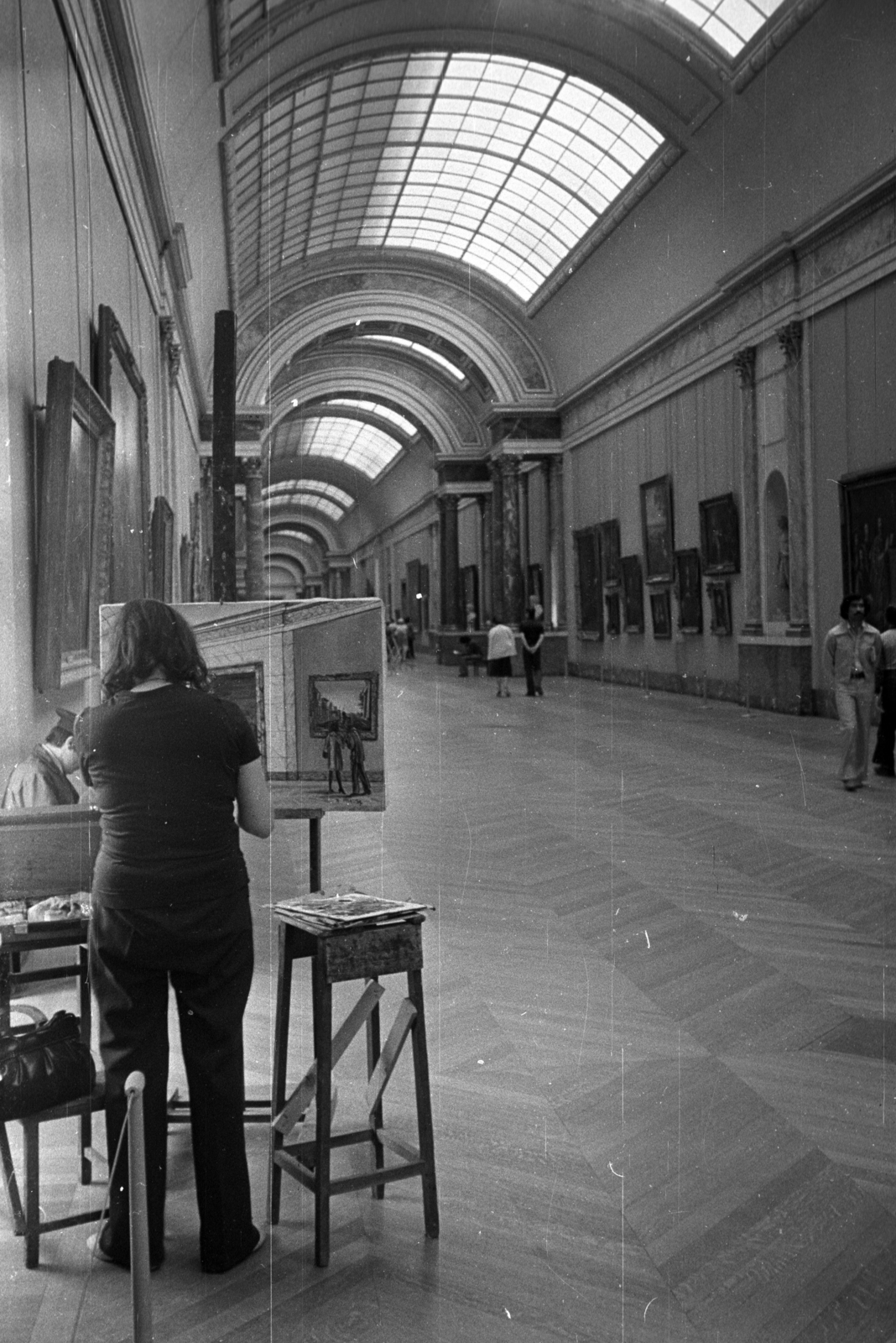 France, Paris, Louvre., 1979, Kriss Géza, Fortepan #192473