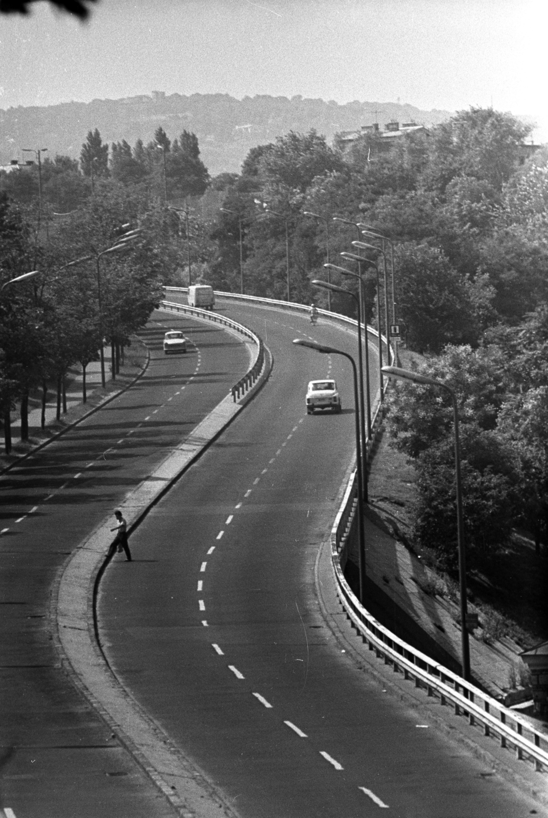 Magyarország, Budapest I., Hegyalja út, jobbra a Tabán., 1966, Kriss Géza, Budapest, Fortepan #192880