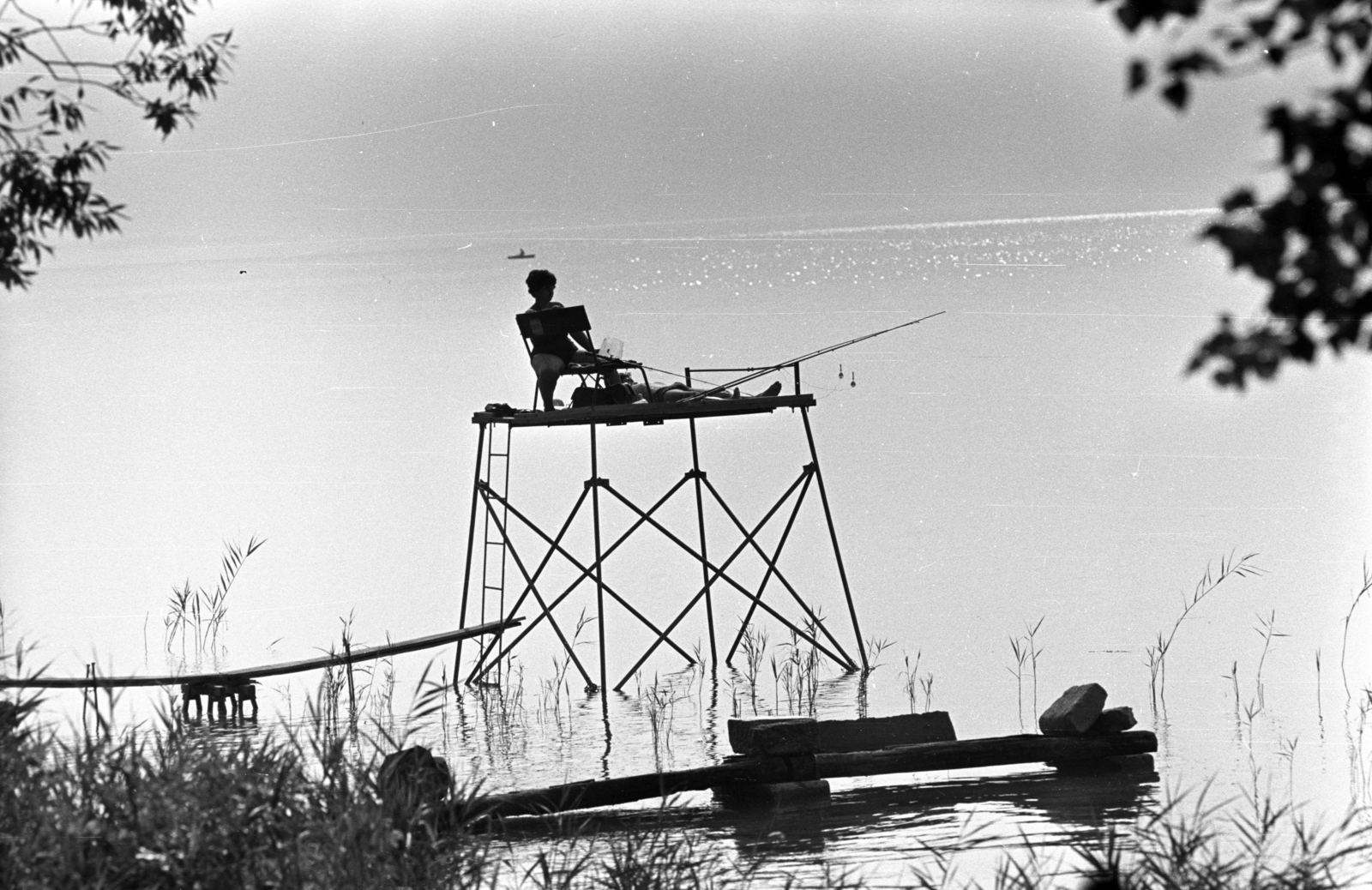 Hungary,Lake Balaton, 1970, Kriss Géza, Fortepan #192892