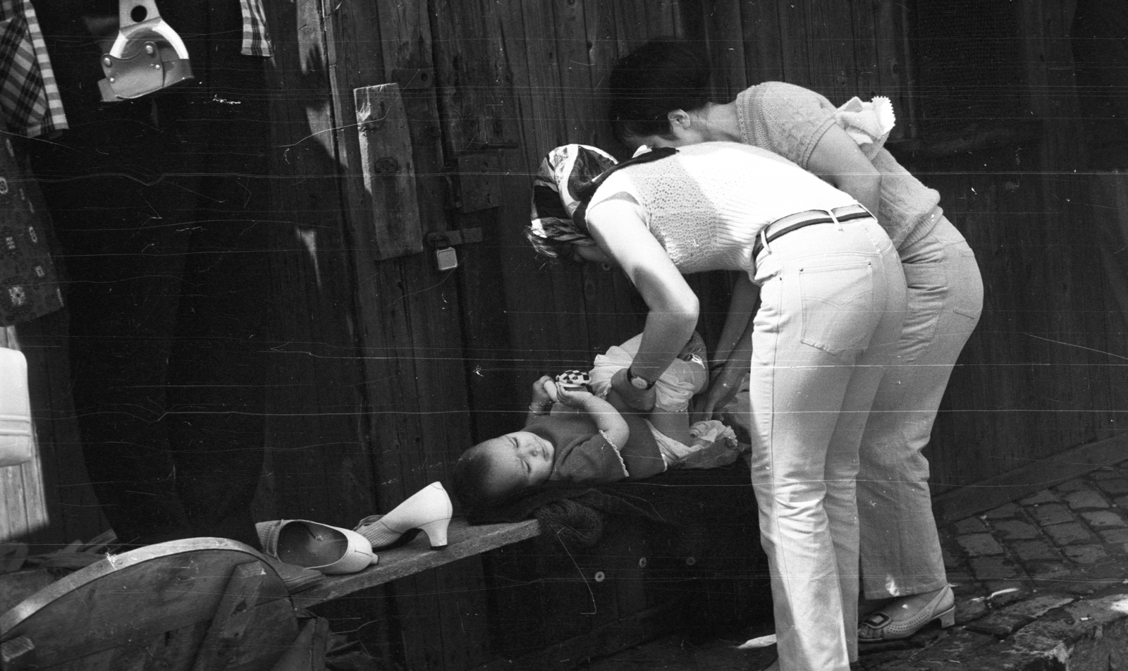 Hungary, Budapest II., budai alsó rakpart, az augusztus 20-i vízi és légiparádé idején., 1972, Kriss Géza, Budapest, Fortepan #193124