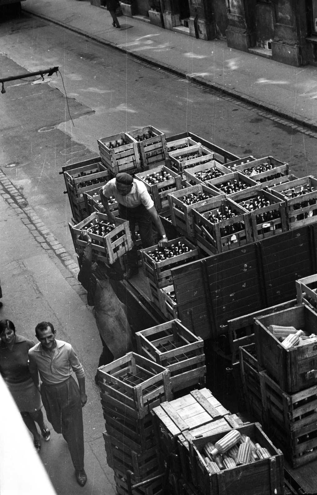 Hungary, Budapest VIII., Práter utca, a felvétel a 34. számú házból készült., 1972, Kriss Géza, Budapest, Fortepan #193130