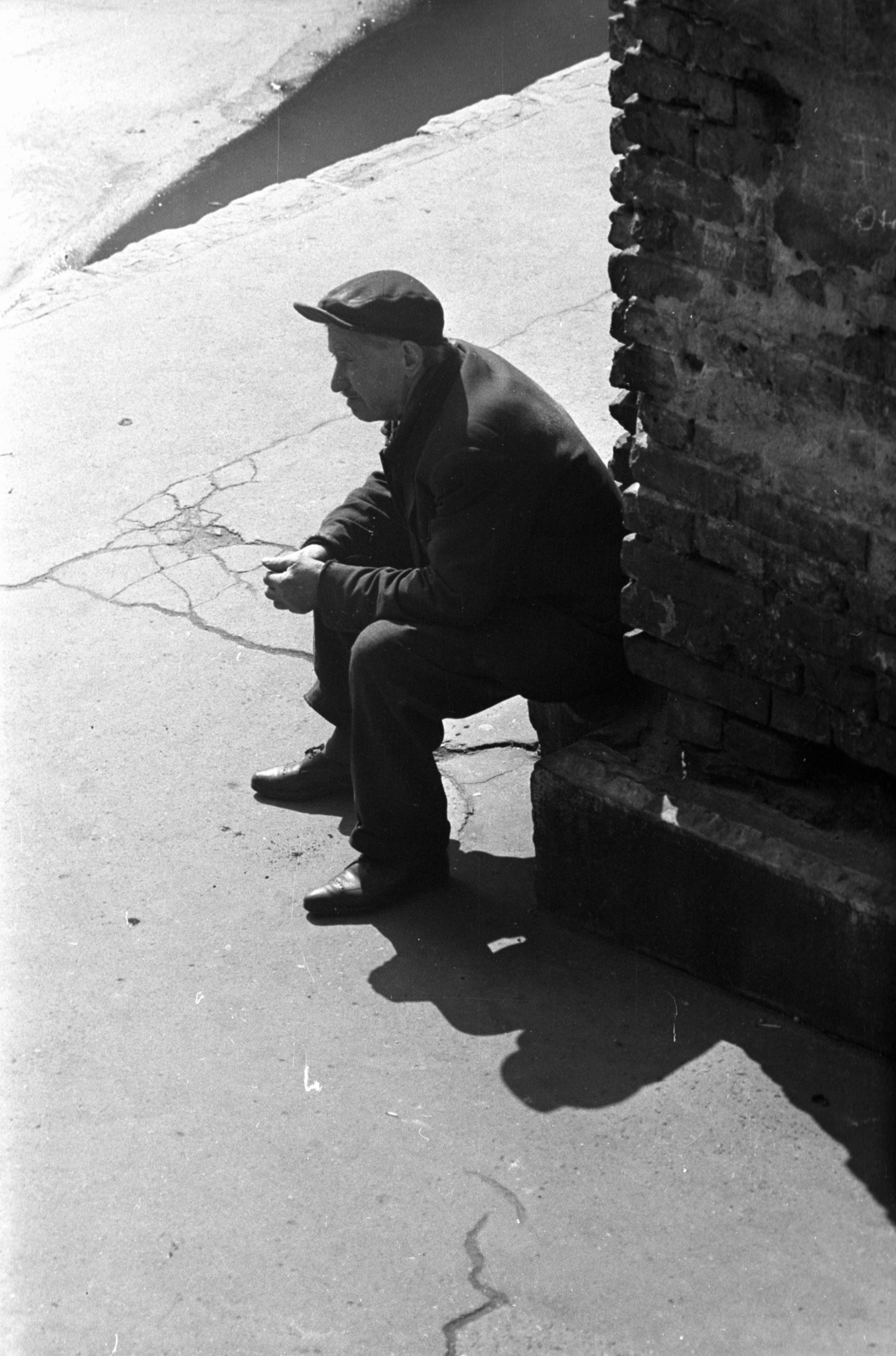 Hungary, Budapest VIII., Nagy Templom utca - Práter utca sarok. A felvétel a Práter utca 34. számú házból készült., 1973, Kriss Géza, Budapest, Fortepan #193189