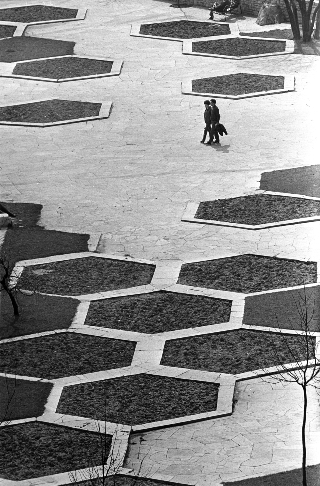 Hungary, Budapest XI., déli lejtője a Citadella alatt, Jubileumi park., 1971, Kriss Géza, Budapest, Fortepan #193216