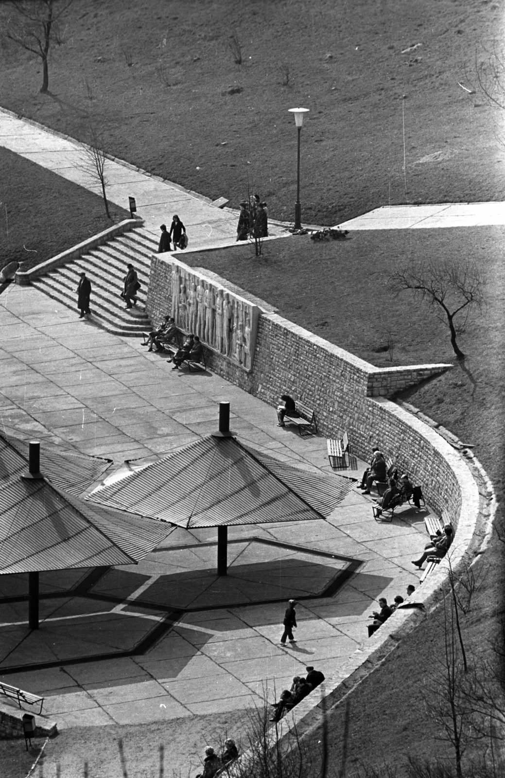 Hungary, Budapest XI., déli lejtője a Citadella alatt, Jubileumi park., 1971, Kriss Géza, Budapest, Fortepan #193219