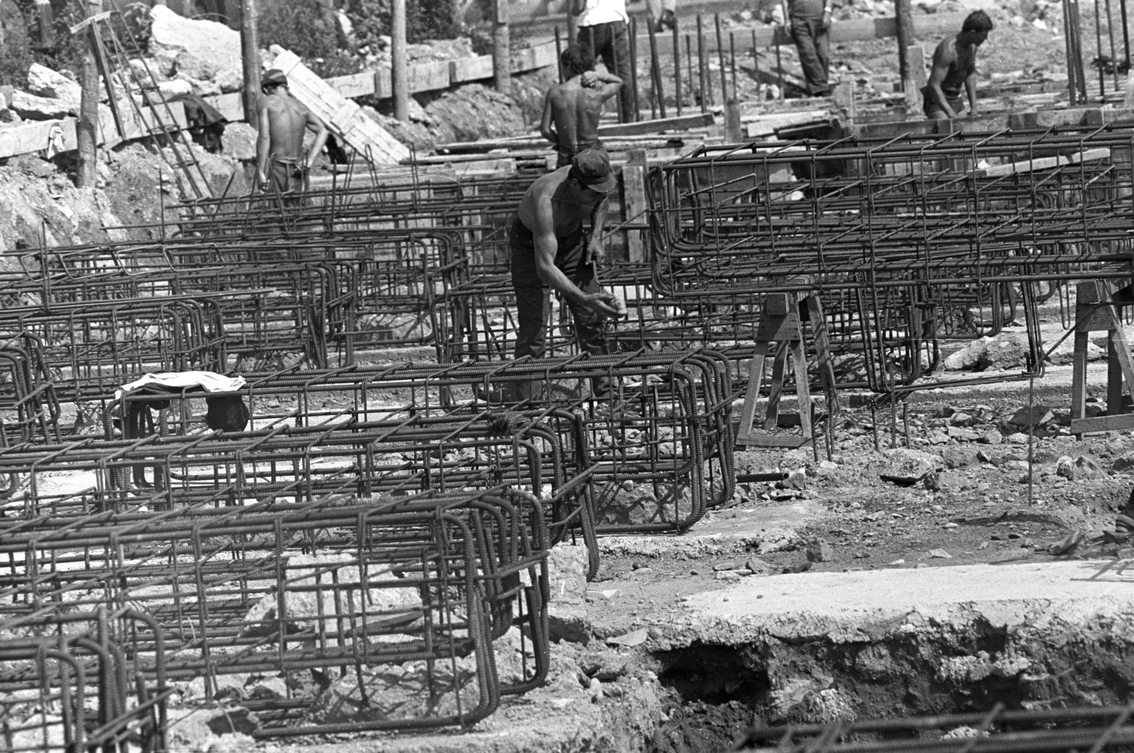 1978, Kriss Géza, vasbeton, Fortepan #193491