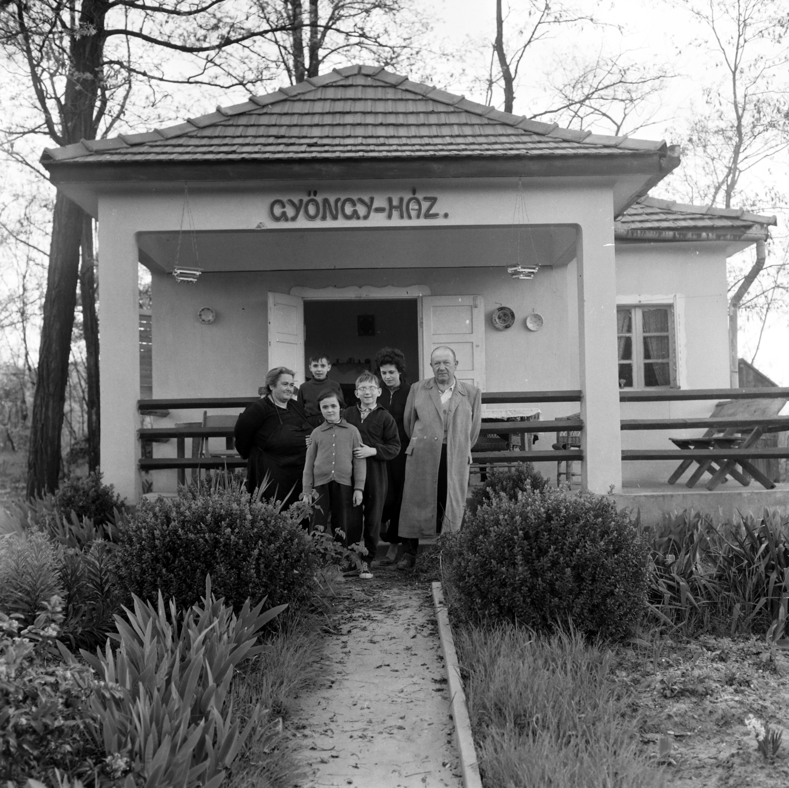1959, Gábor Viktor, tableau, holiday house, Fortepan #193683
