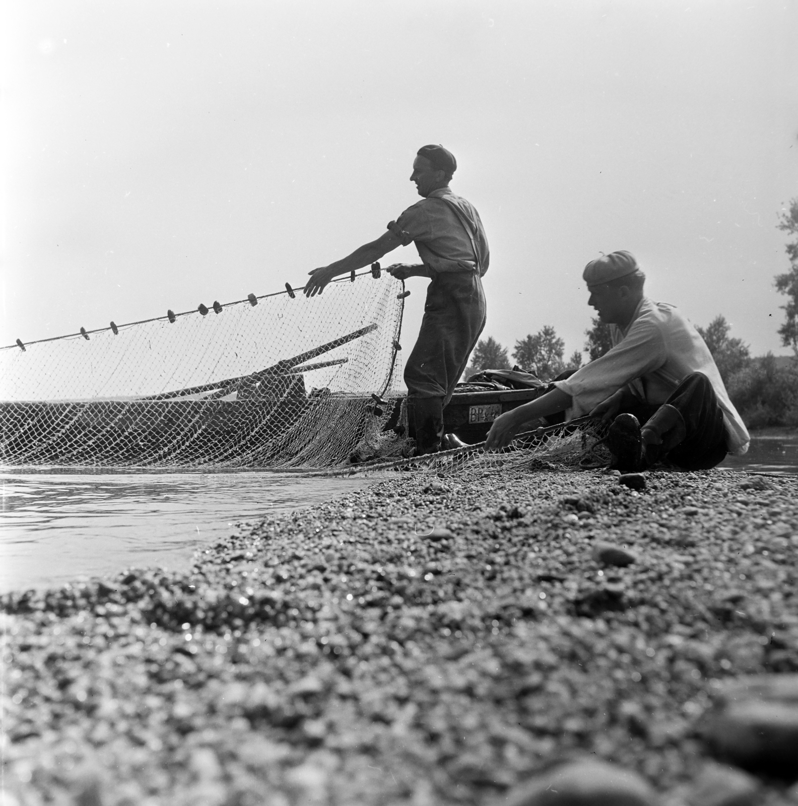 1961, Gábor Viktor, fishing, Fortepan #193787