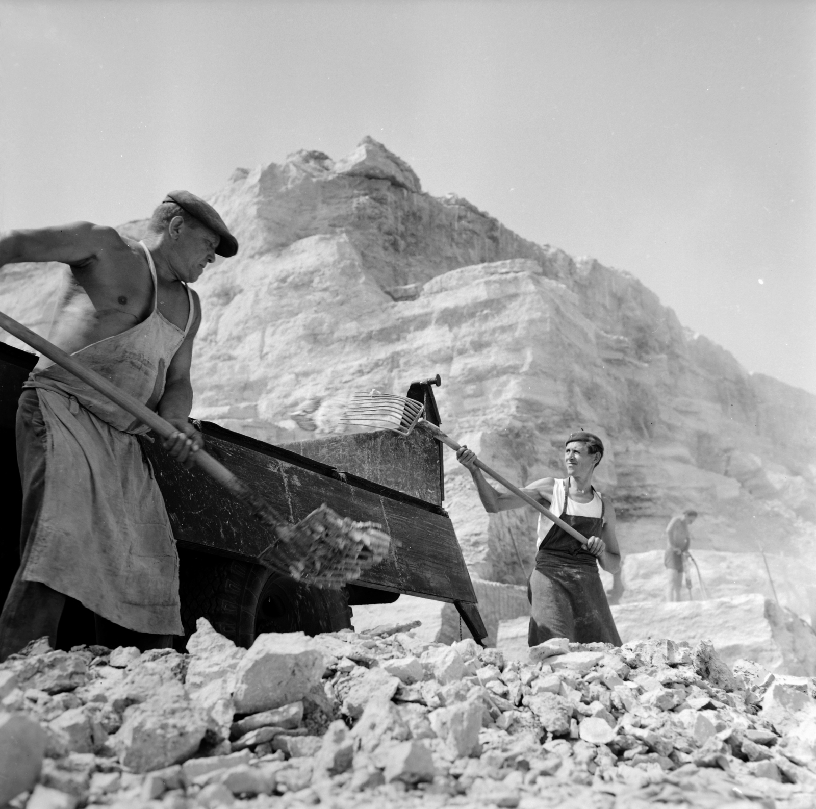 Magyarország, Budakalász, mészkőbánya., 1966, Gábor Viktor, Fortepan #193865