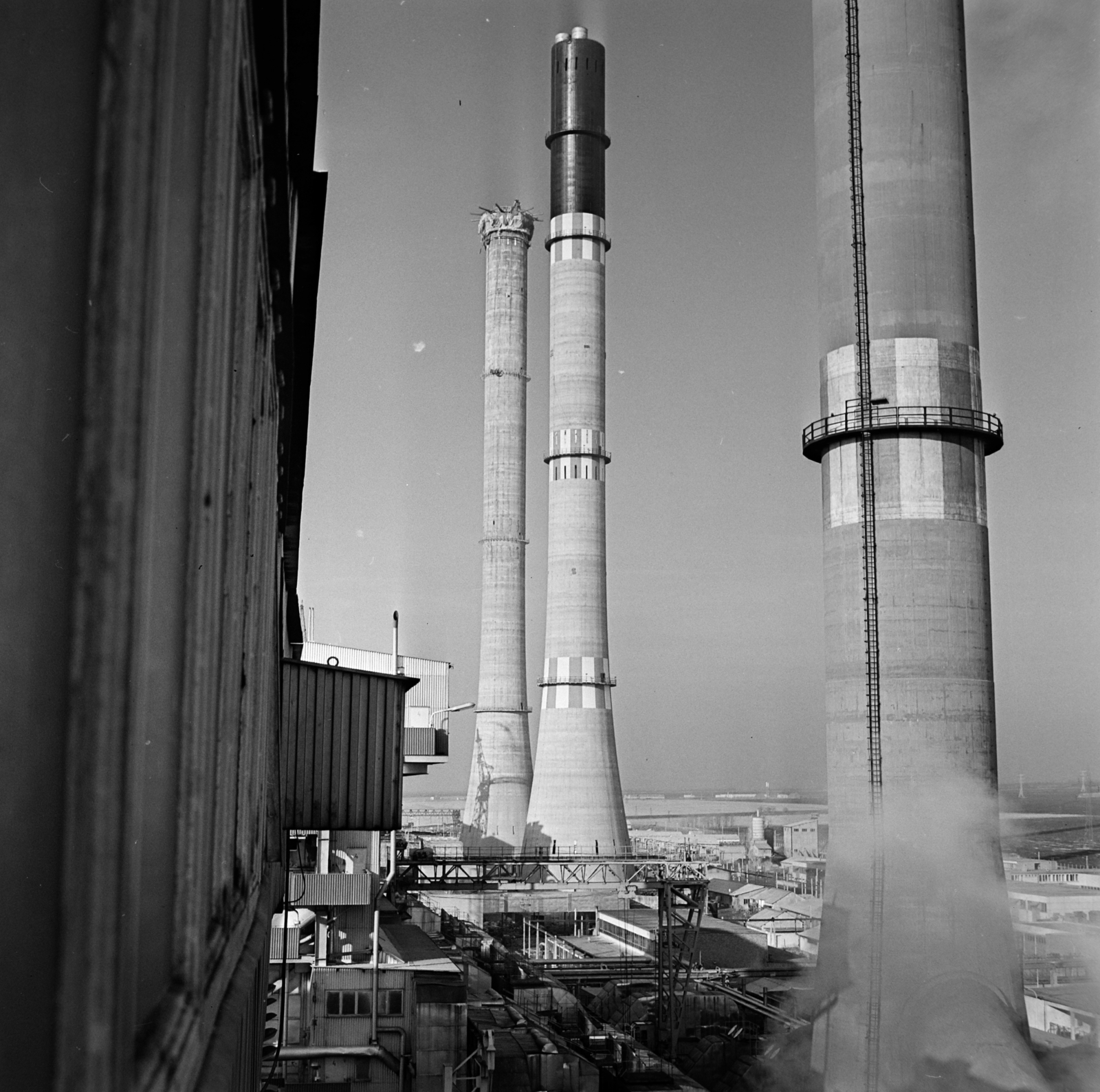 Hungary, Százhalombatta, Dunamenti Erőmű., 1974, Gábor Viktor, Fortepan #193960