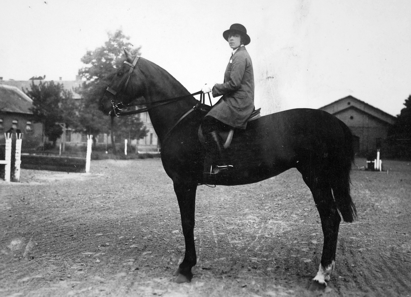 1920, Lencse Zoltán, sport, ló, lovas, lovaglás, lovarda, Fortepan #19426