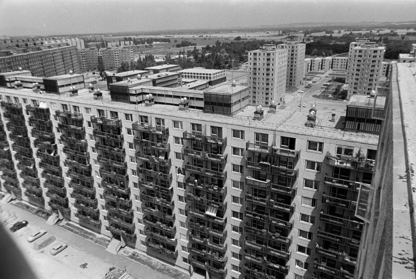 Hungary, Újpalota, Budapest XV., kilátás a Zsókavár utca 28-as számú házból., 1975, Gábor Viktor, Budapest, Fortepan #194268