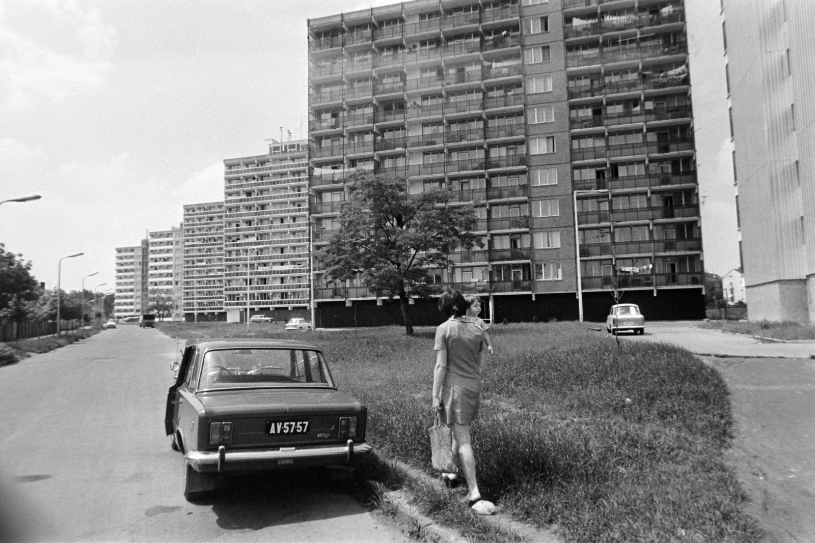 Hungary, Zalaegerszeg, Vizslaparki út (Fürst Sándor utca)., 1976, Gábor Viktor, number plate, Fortepan #194299